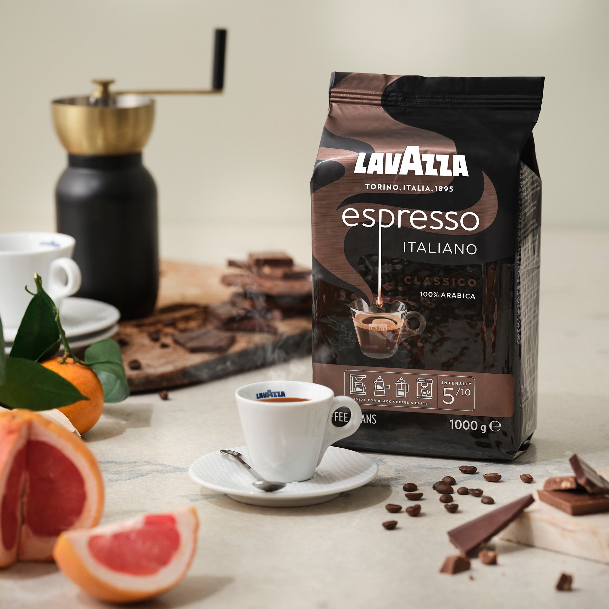 Espresso Italiano Classico Kaffeb Nner Kg Fra Lavazza