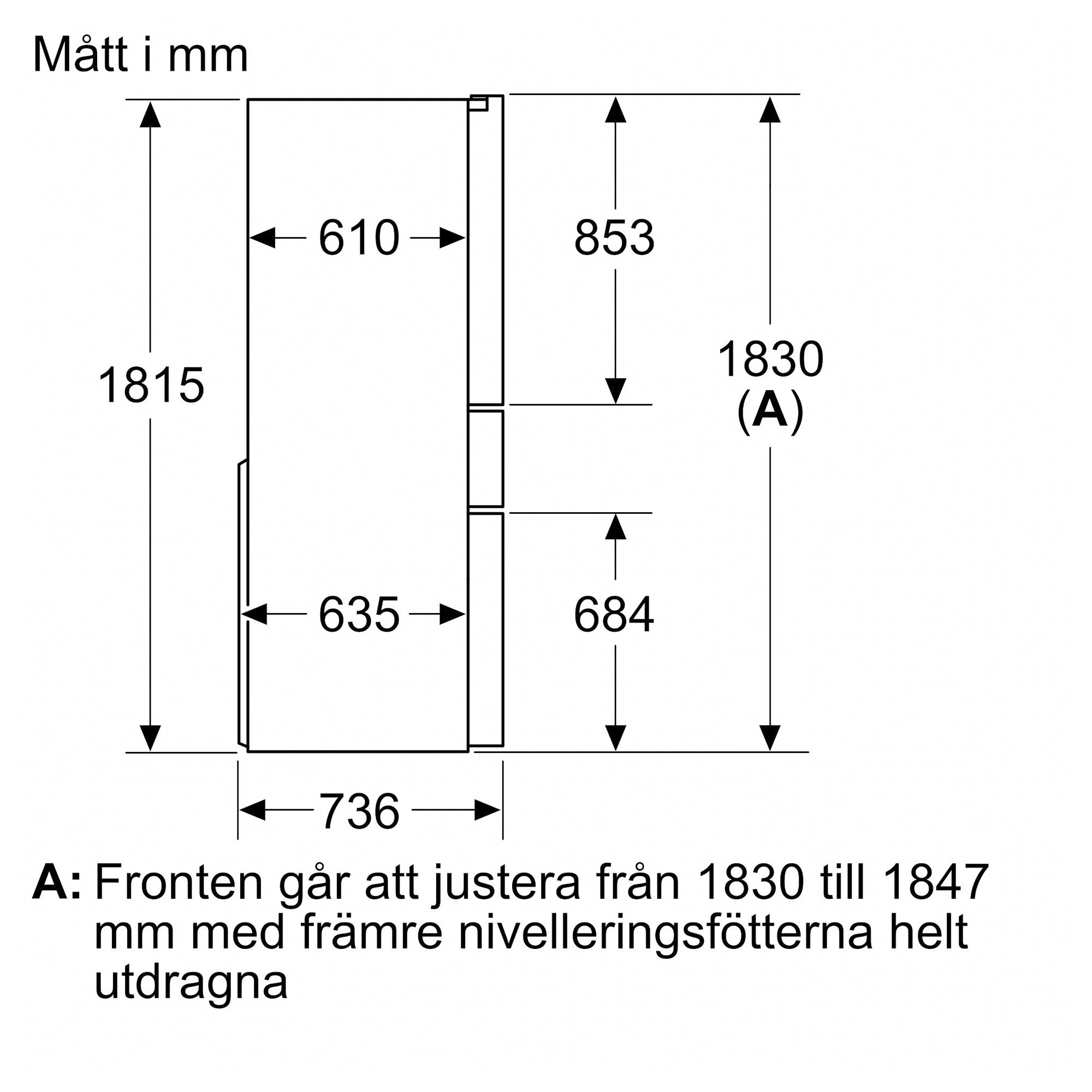 KF96RSBEA iQ700 French Door køle fryseskab sort fra Siemens