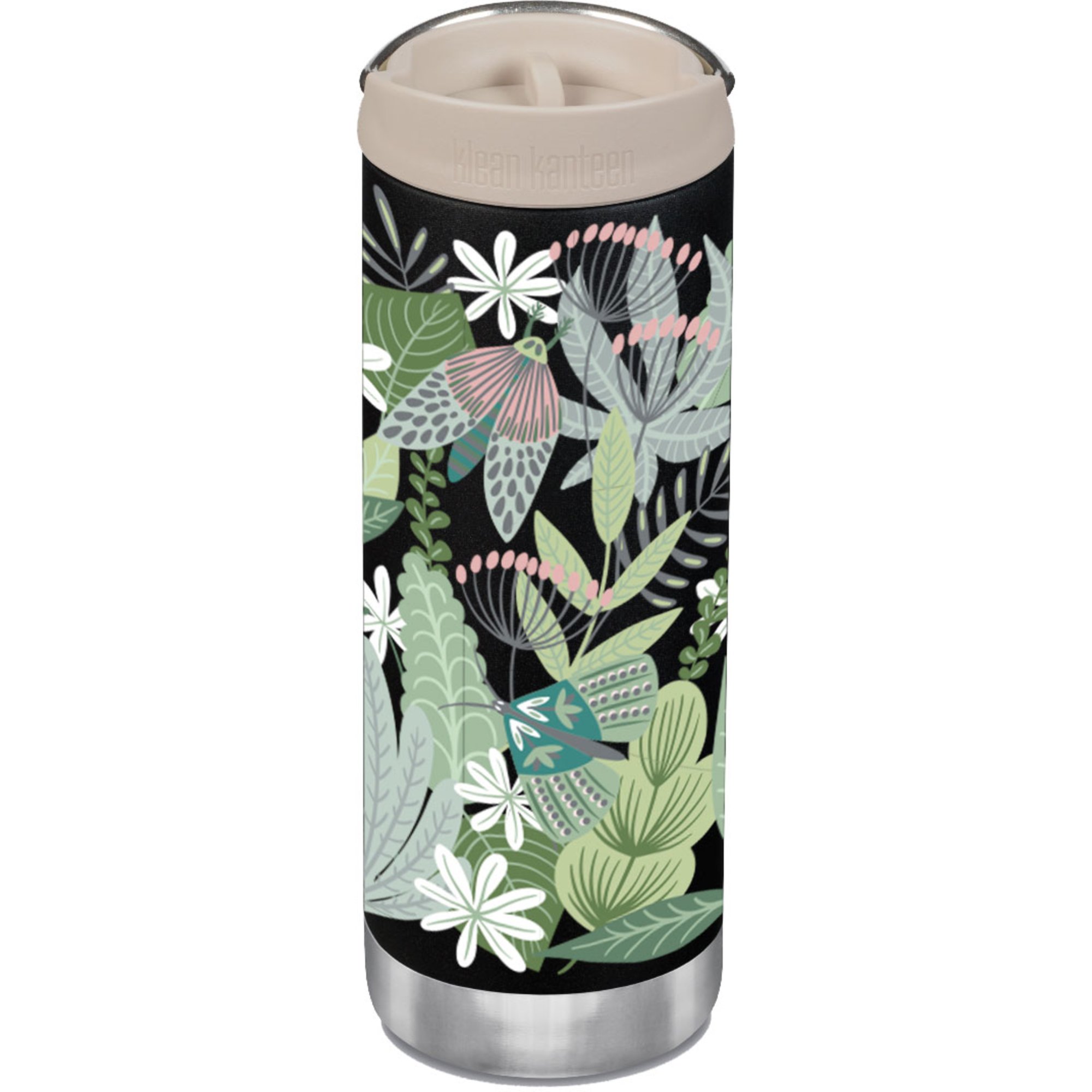 Klean Kanteen TKWide isolerad flaska 473 ml butterflies & daisies