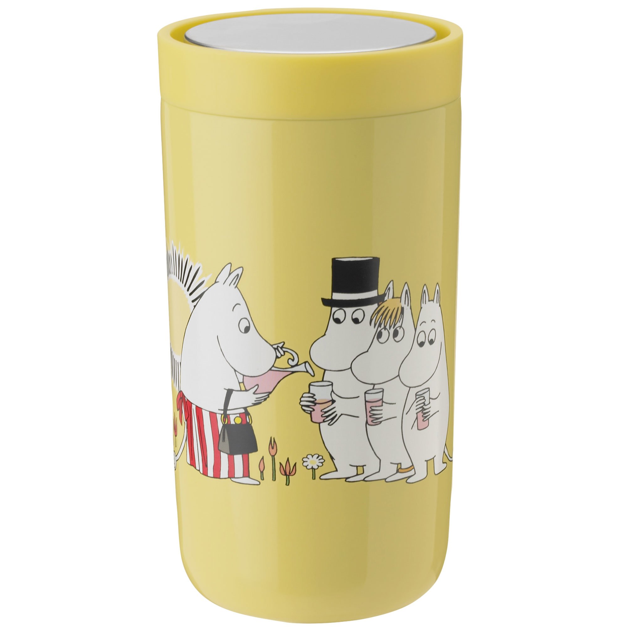 Läs mer om Stelton To Go Click termosmugg 0,2 liter, Moomin Lemonade