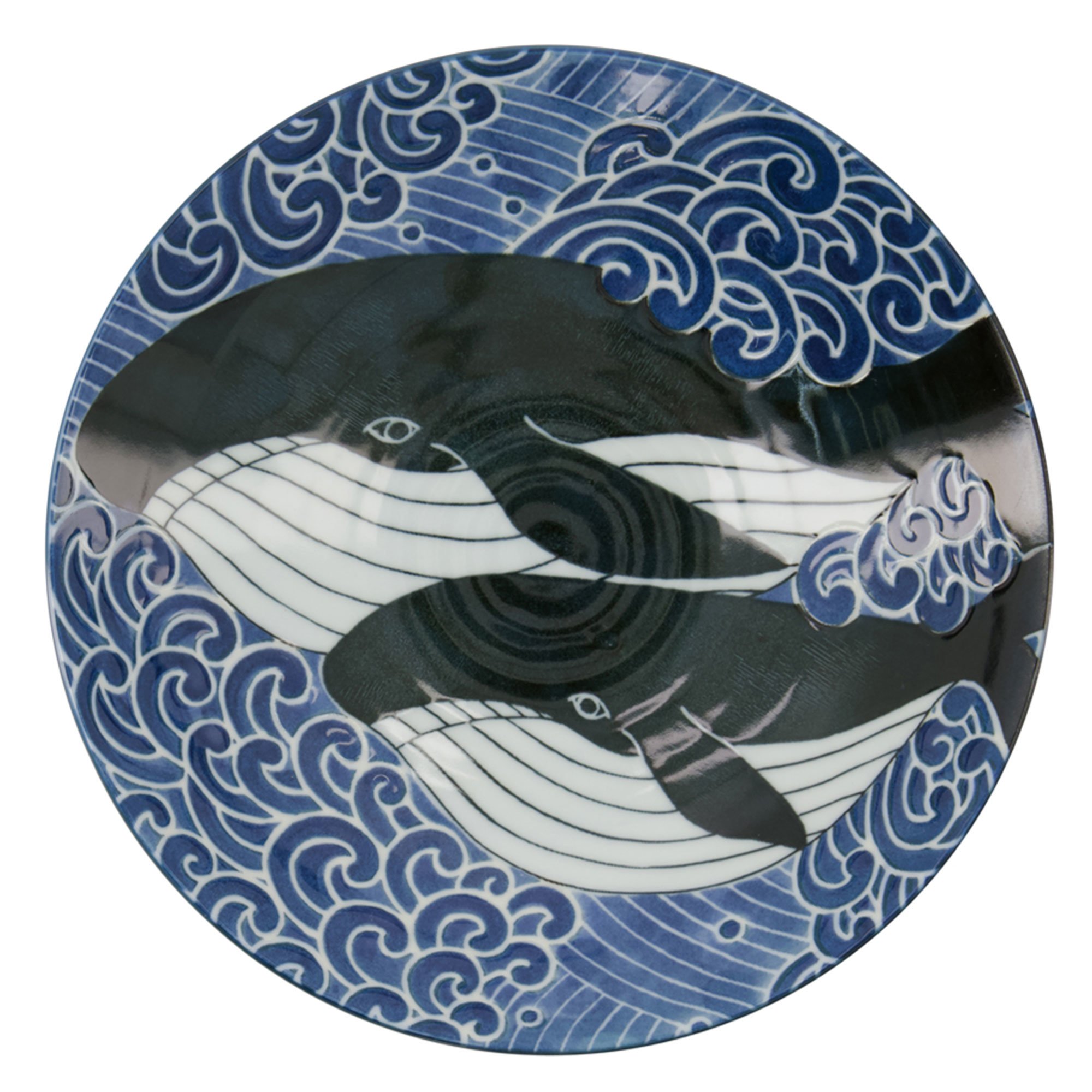 Läs mer om Tokyo Design Studio Ohira Whale Mori tallrik 22 cm