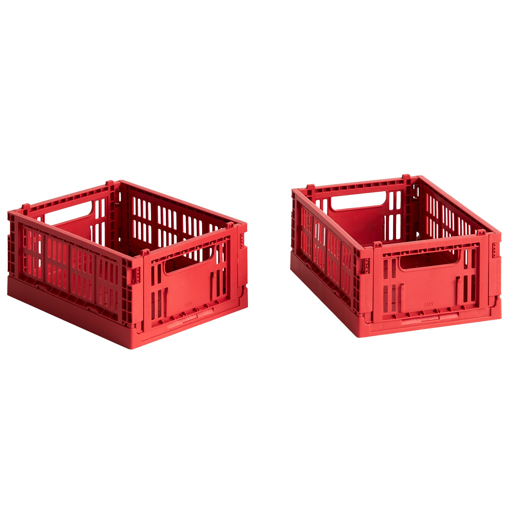 HAY Colour Crate förvaringslåda mini 2 st red