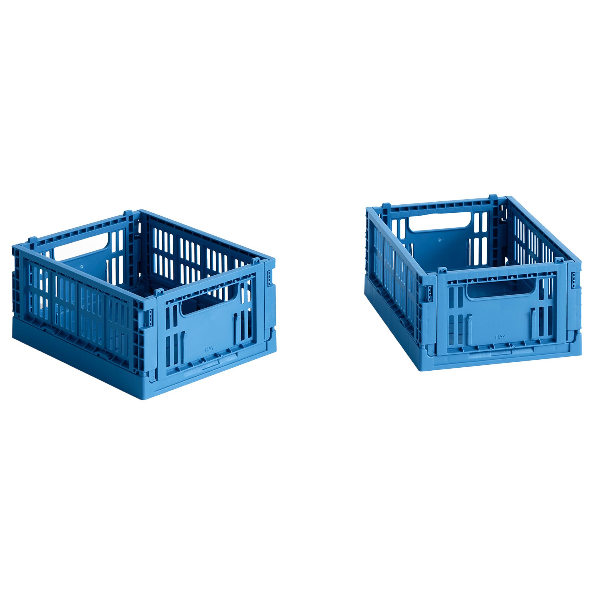 HAY Colour Crate förvaringslåda mini 2 st electric blue