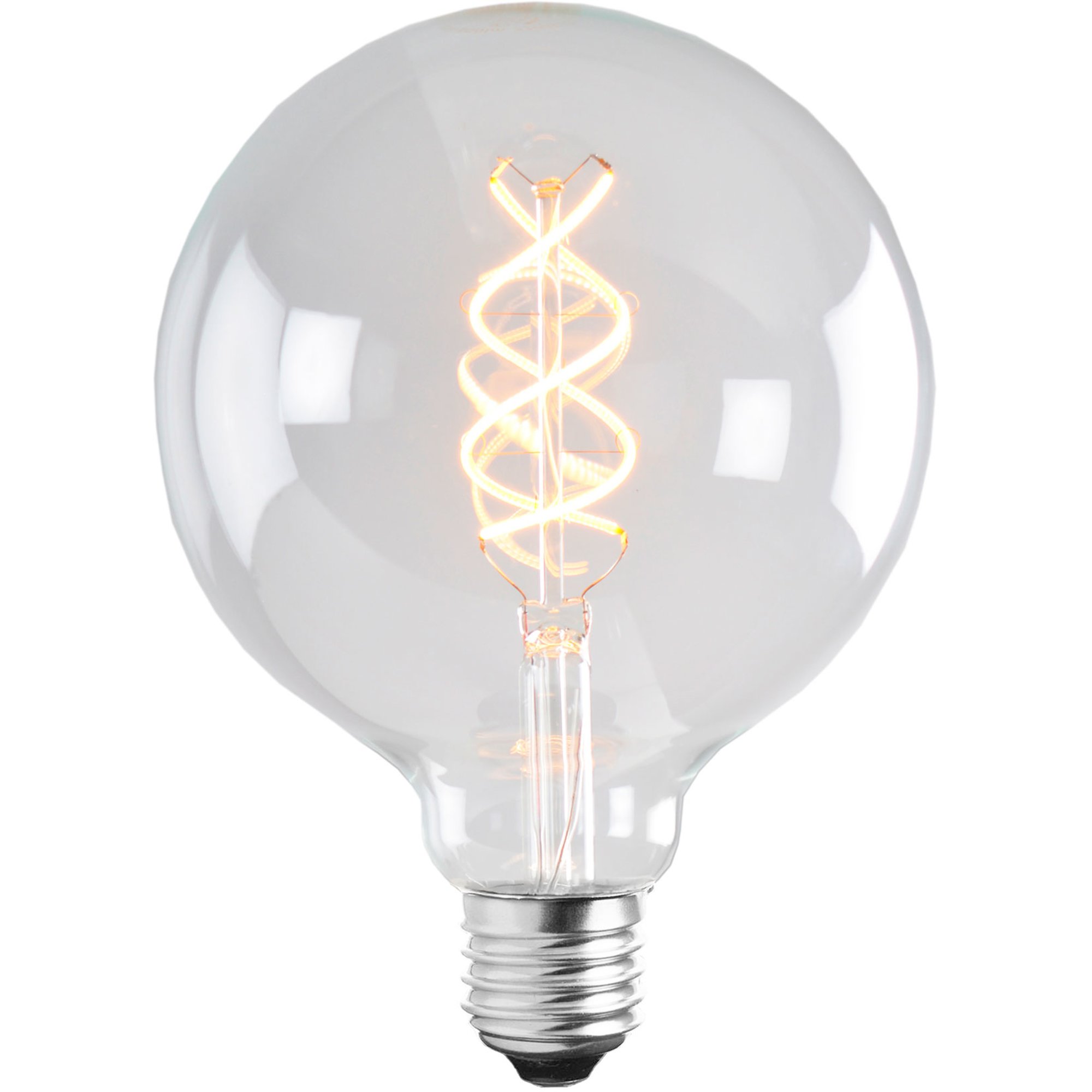 Läs mer om Globen Lighting Ljuskälla E27 LED Soft Filament Globe 125 mm 5W, klar