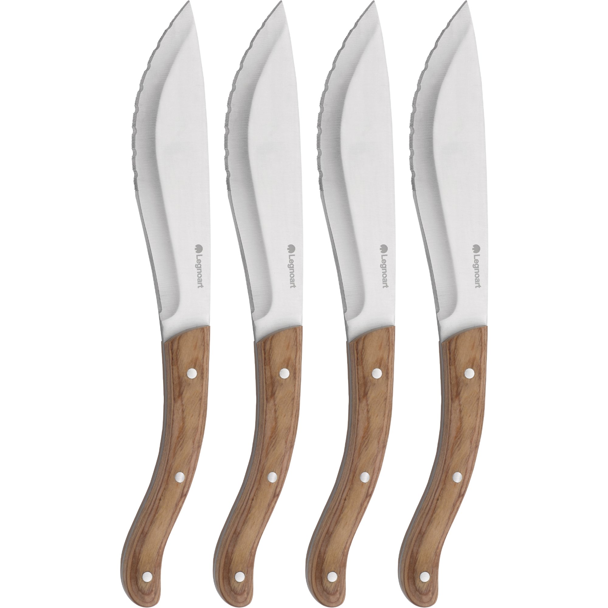 Legnoart Tomahawk steakkniv-set 4 st ljust trä