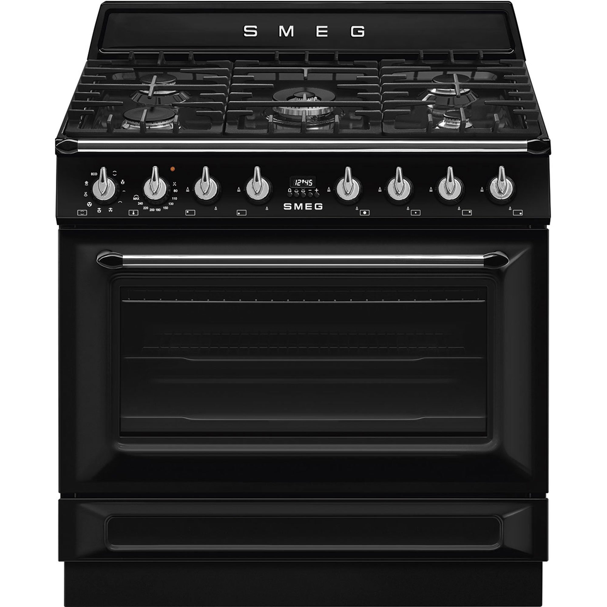 Smeg Gasskomfyr Victoria TR90GMBL 90 cm svart