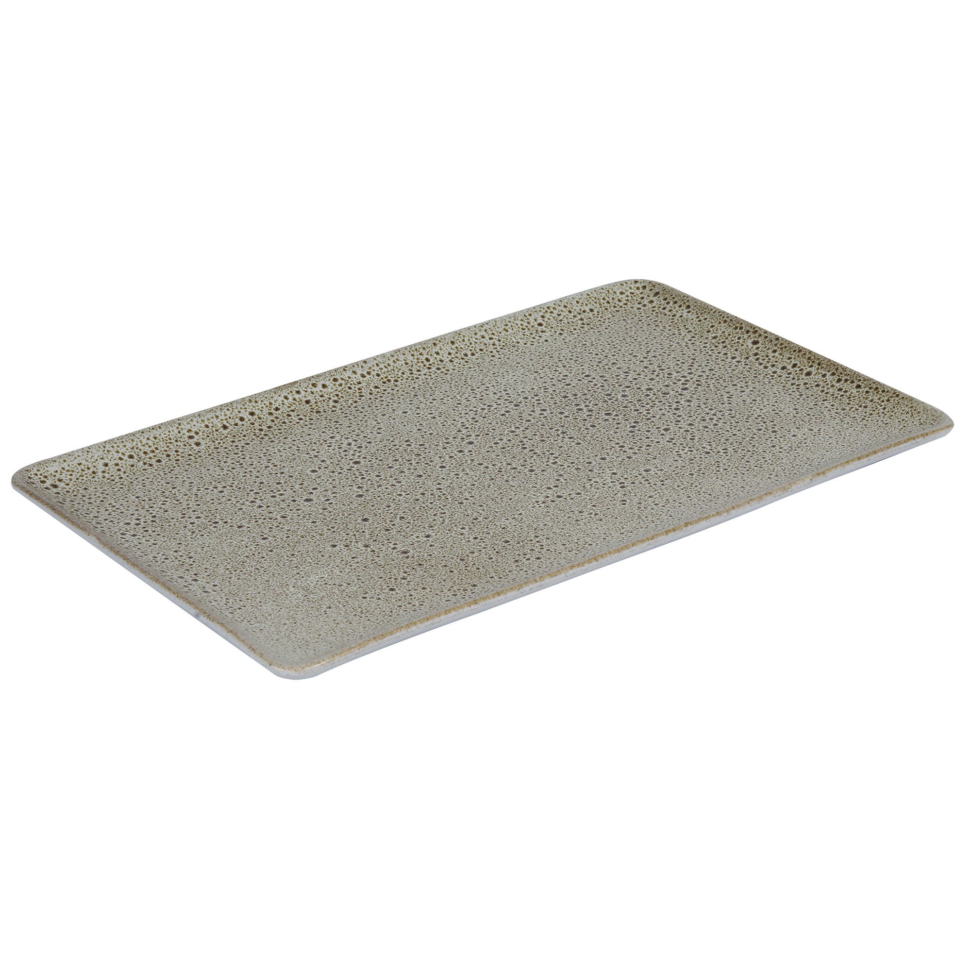 Läs mer om Aida RAW rektangulär tallrik, 31,5 x 20 cm, sandy beige
