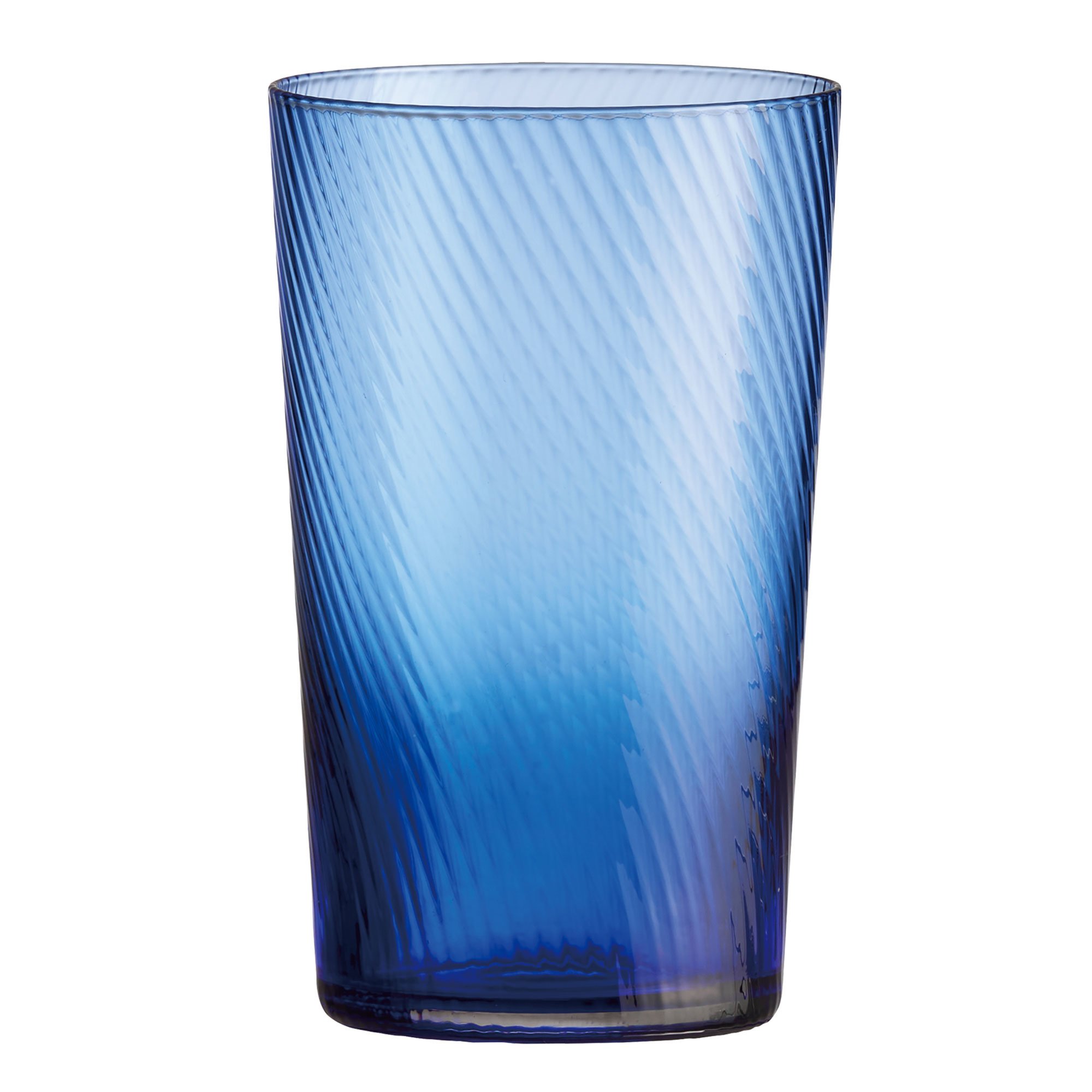 Läs mer om Aida RAW Unique Swirl highballglas 45 cl, mörkblå
