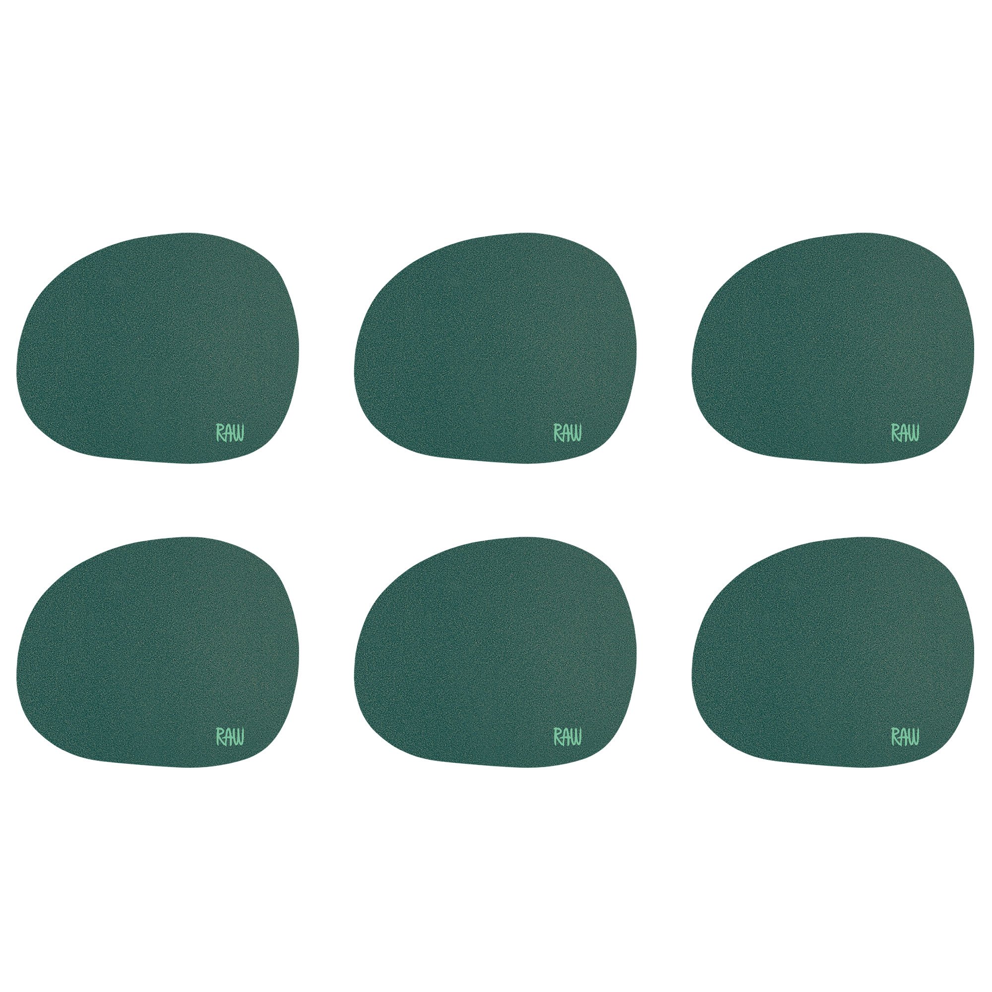 Aida RAW glassbrikker silikon 6-pakning dark green