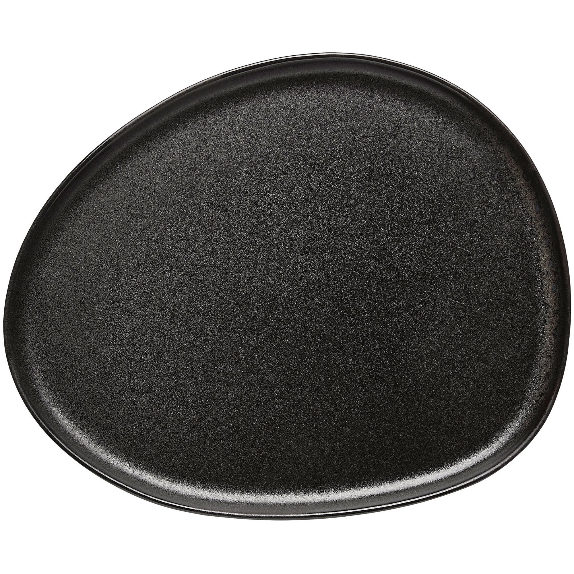 Aida RAW Organic frokosttallerken, 24x21 cm, titanium black