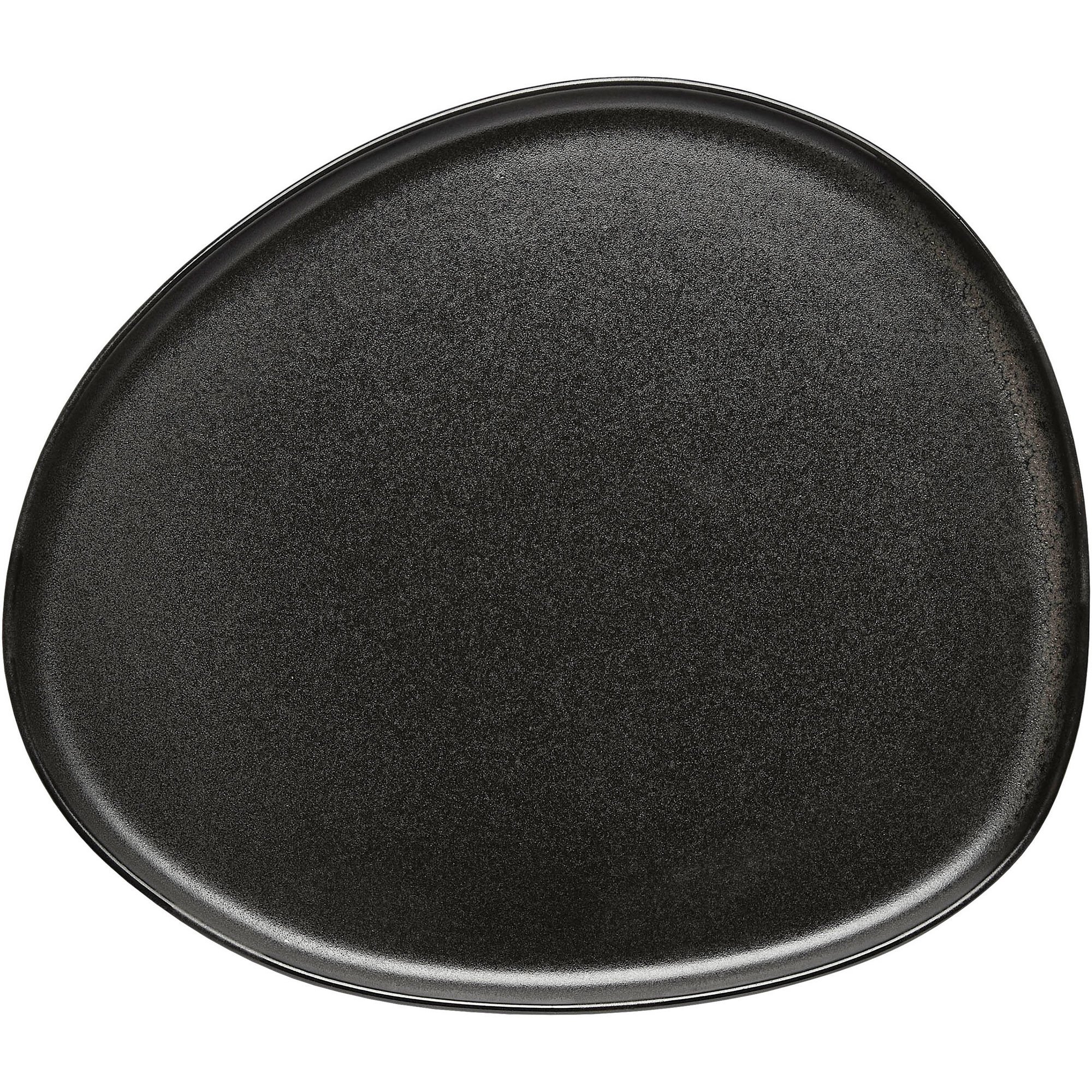 Aida RAW Organic middagstallerken, 29x25 cm, titanium black