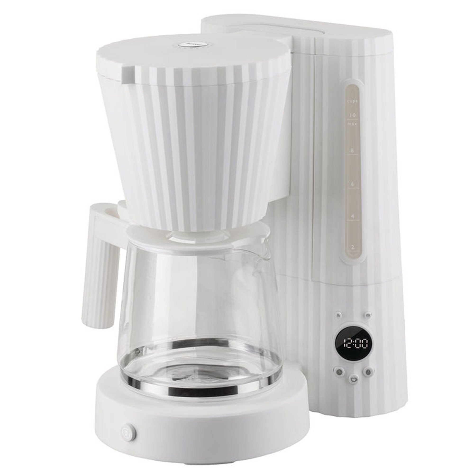 Alessi Plissé kaffetrakter hvit