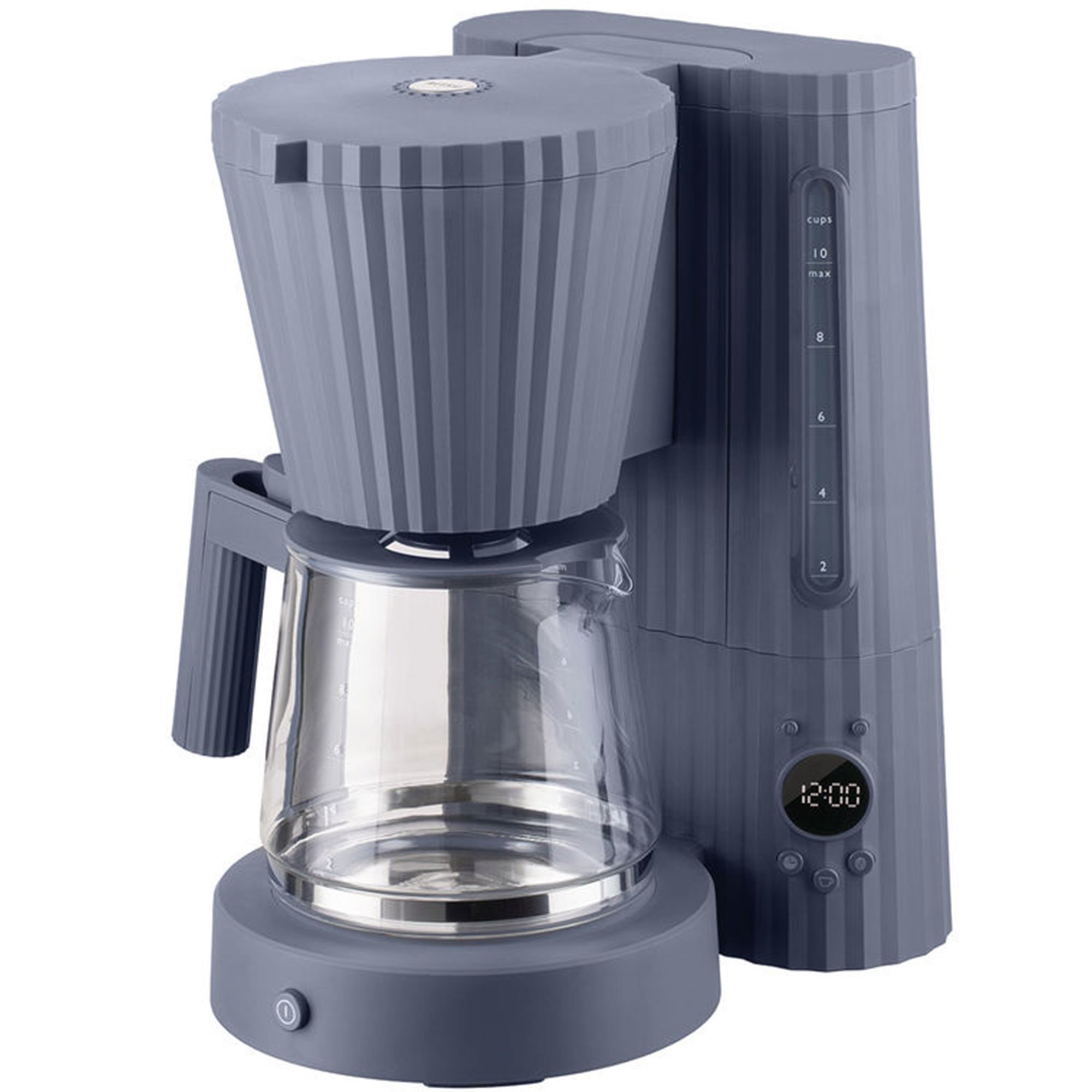 Alessi Plissé kaffetrakter grå