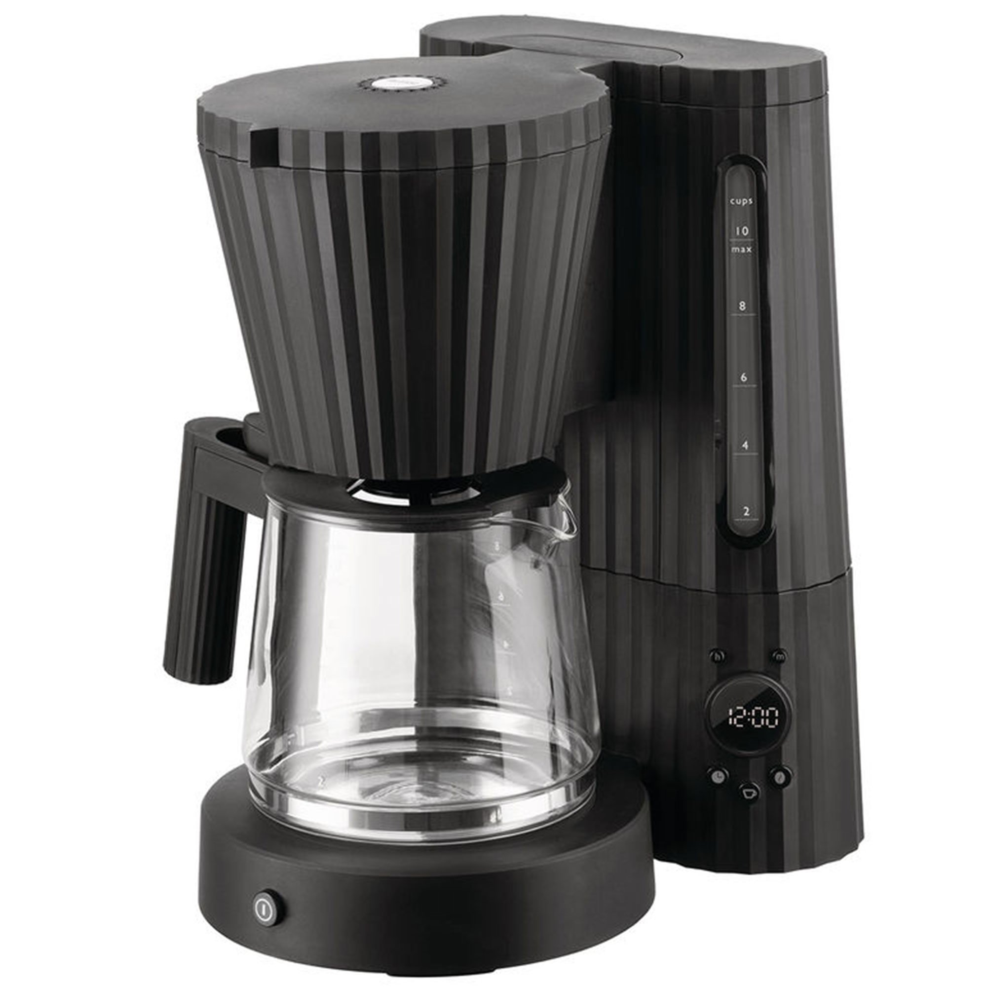 Alessi Plissé kaffetrakter svart