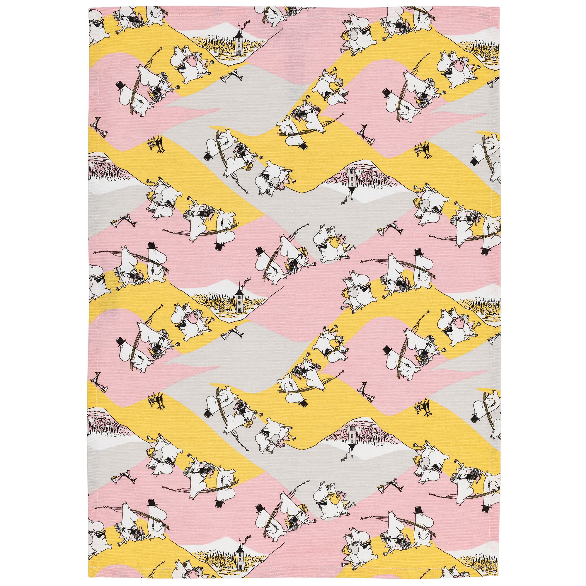 Läs mer om Arabia Mumin kökshandduk 50x70 cm 2-pack, Familjemys