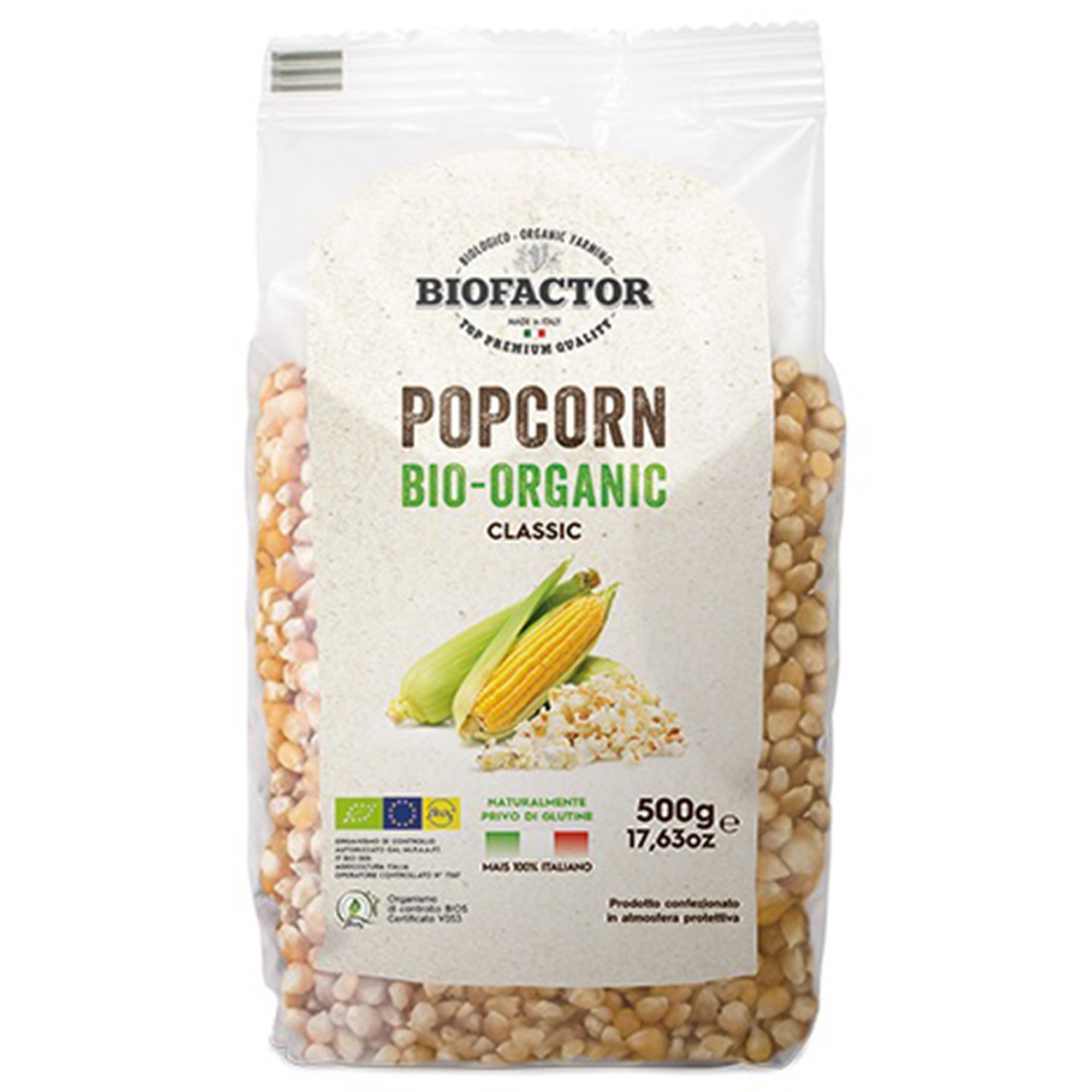 Billede af Biofactor Økologiske popcorn, 500g