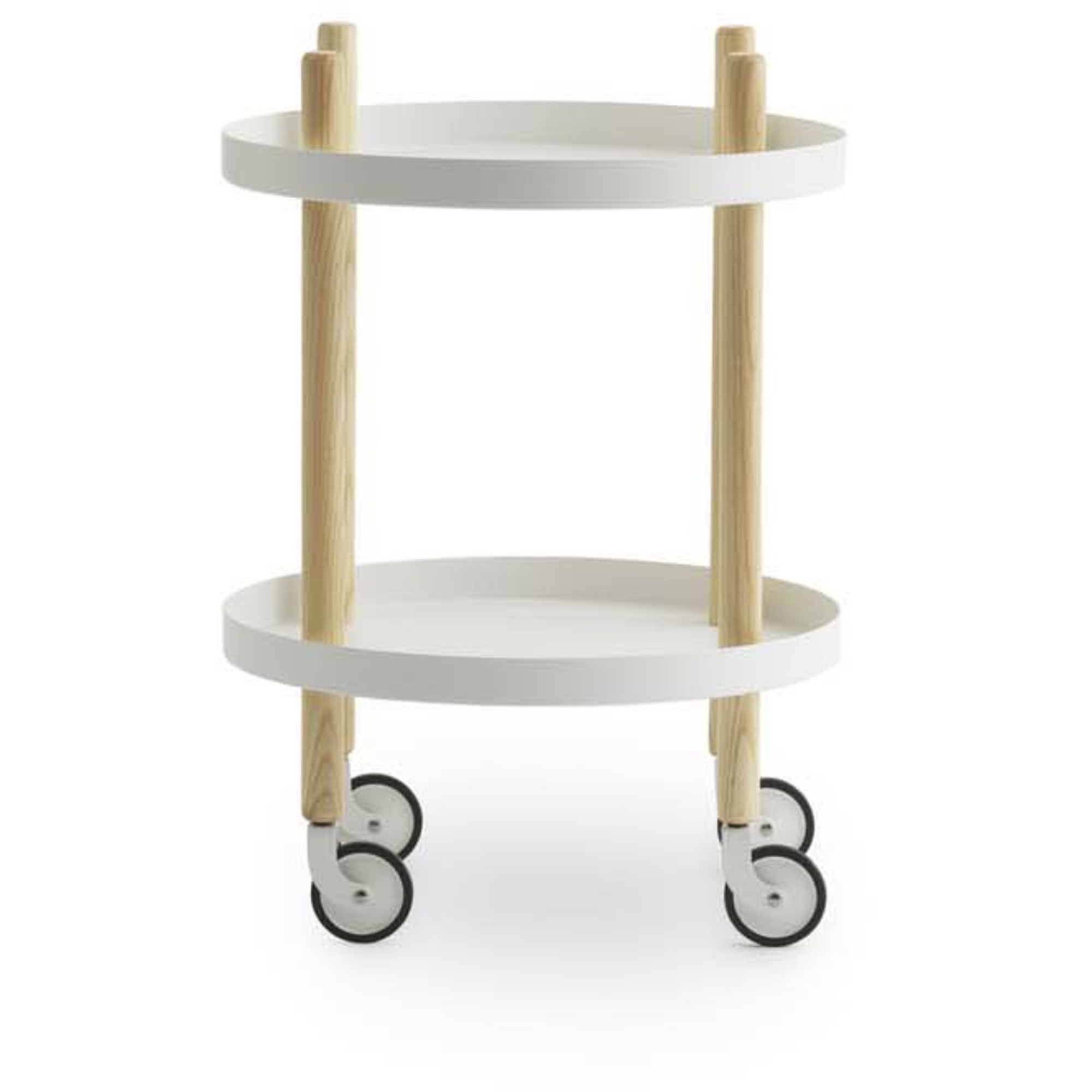 Normann Copenhagen Block Table Rullebord 45 cm Hvit