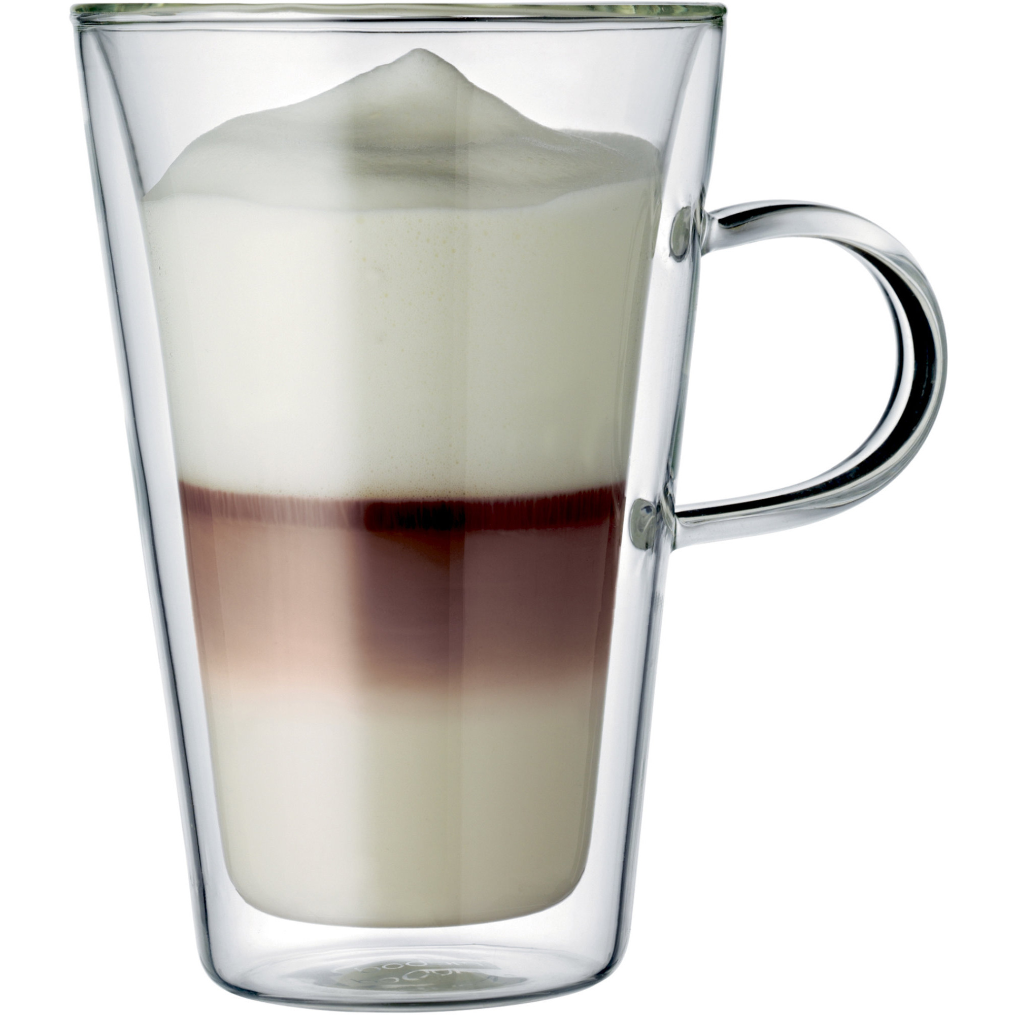 Bodum CANTEEN Dobbeltvegget glass med hank, 2 stk. - 0,4 l Kaffeglass