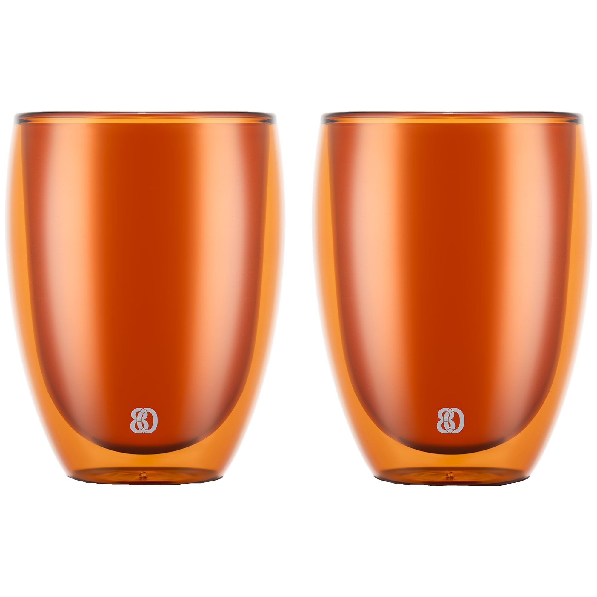 Bodum PAVINA dobbeltvegget glass 35 cl 2-pakning oransje