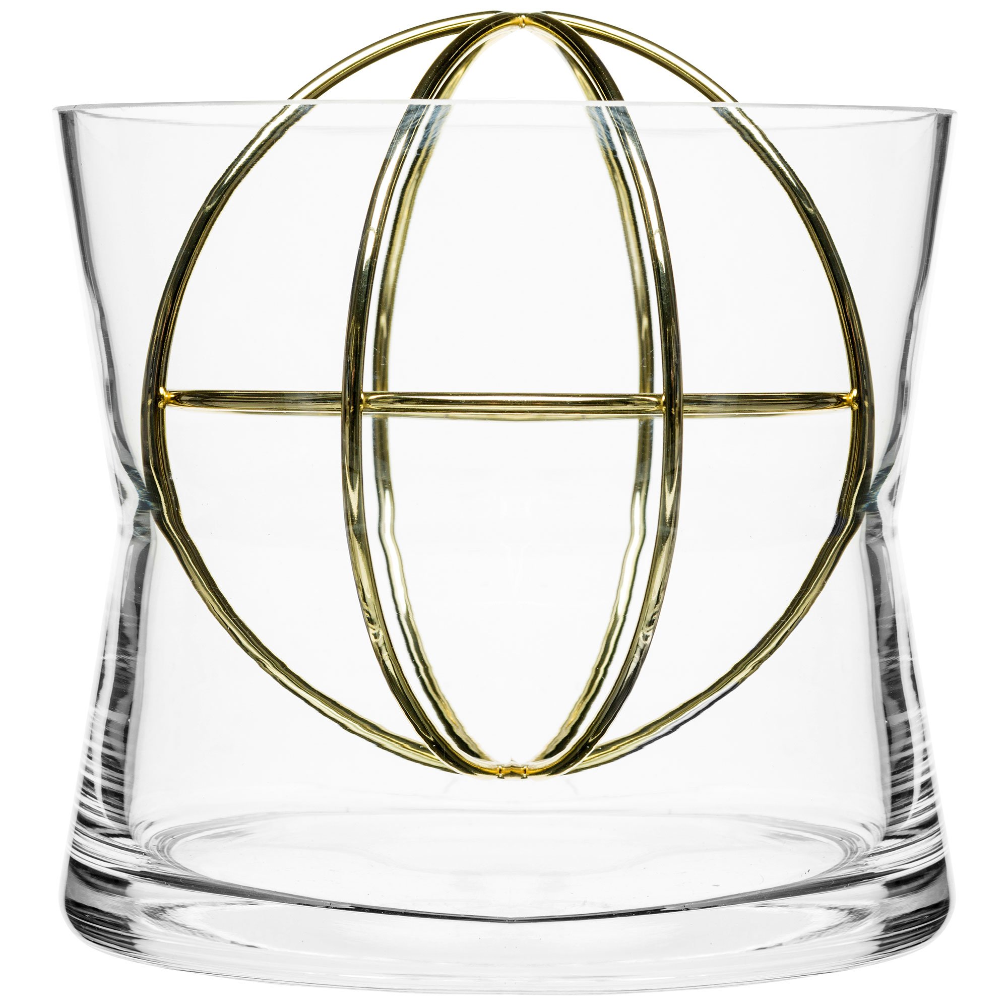 Läs mer om Born in Sweden Sphere vase, large, rostfritt stål, guldpläterad
