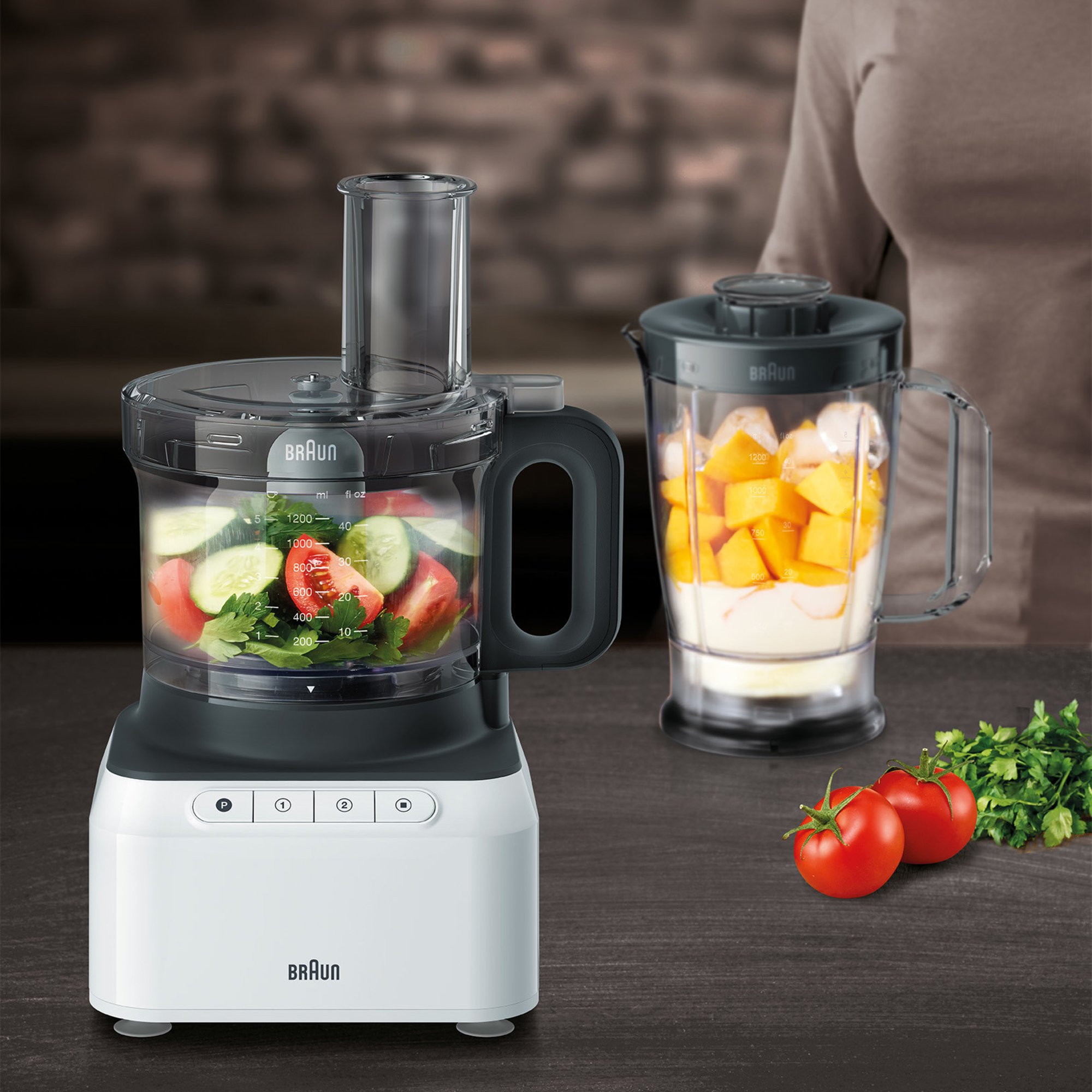 FP3131WH PurEase Foodprocessor fra Braun » Gratis Levering