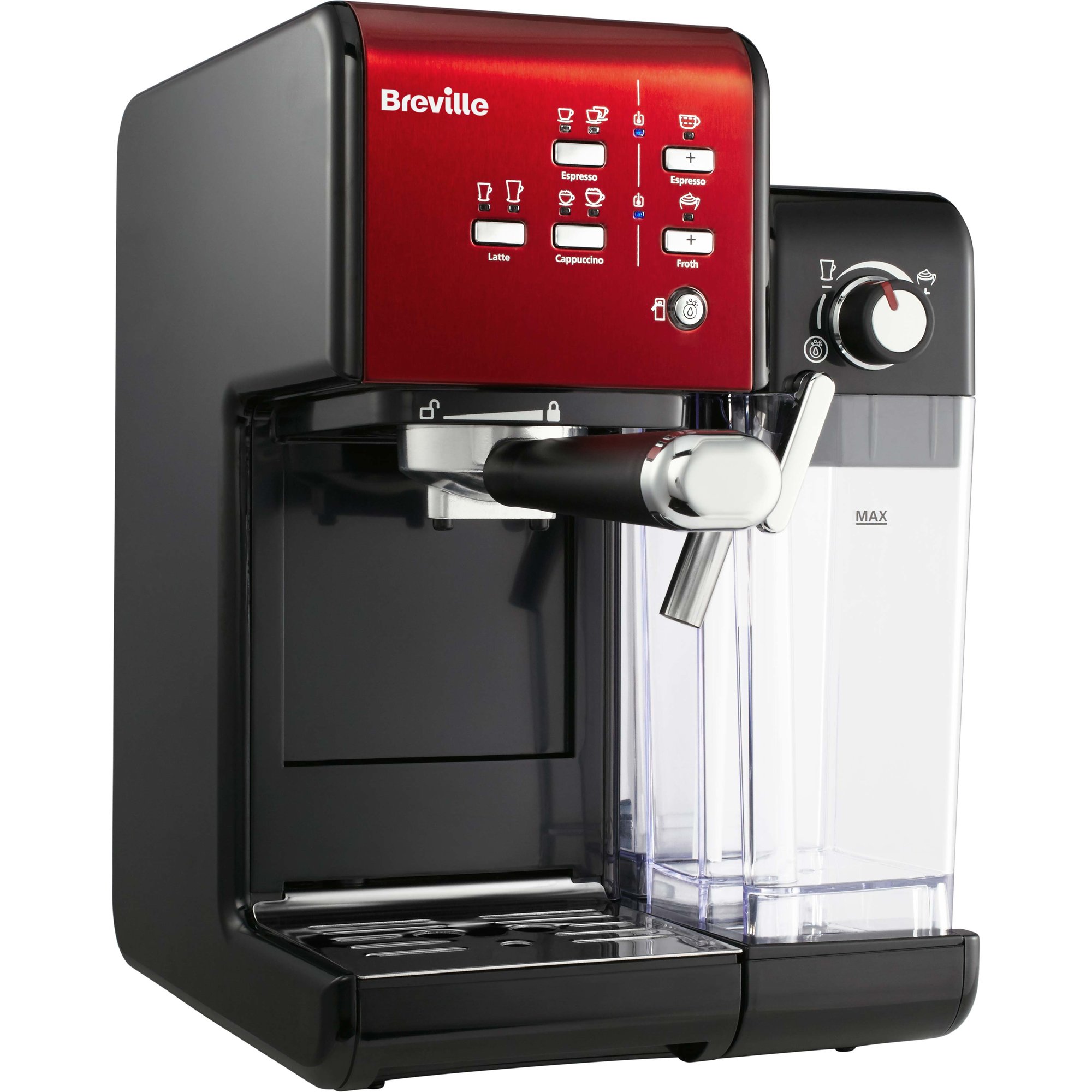 Breville Prima Latte II Kaffemaskine rød (5011773064057)
