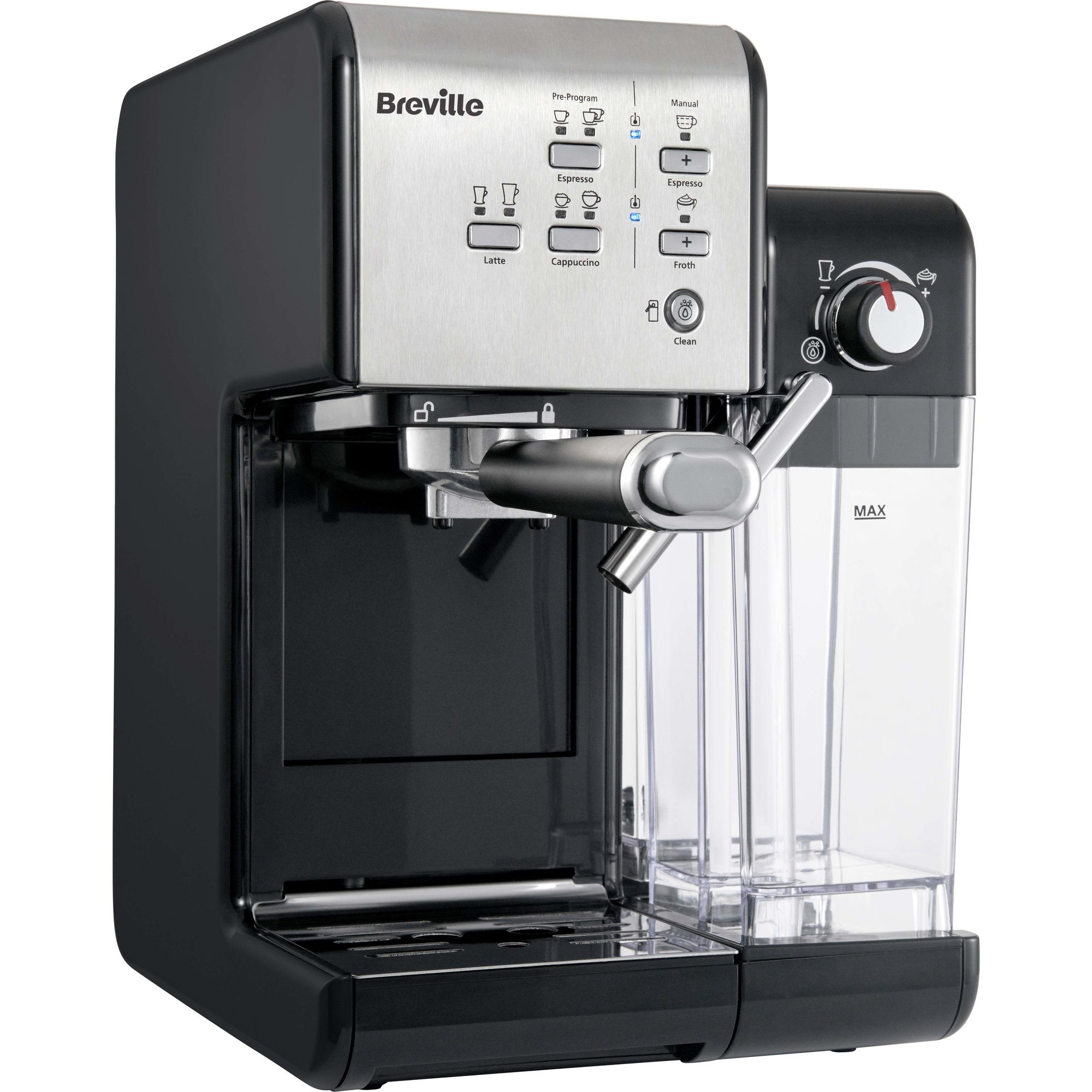 Breville Prima Latte II Kaffemaskine sølv