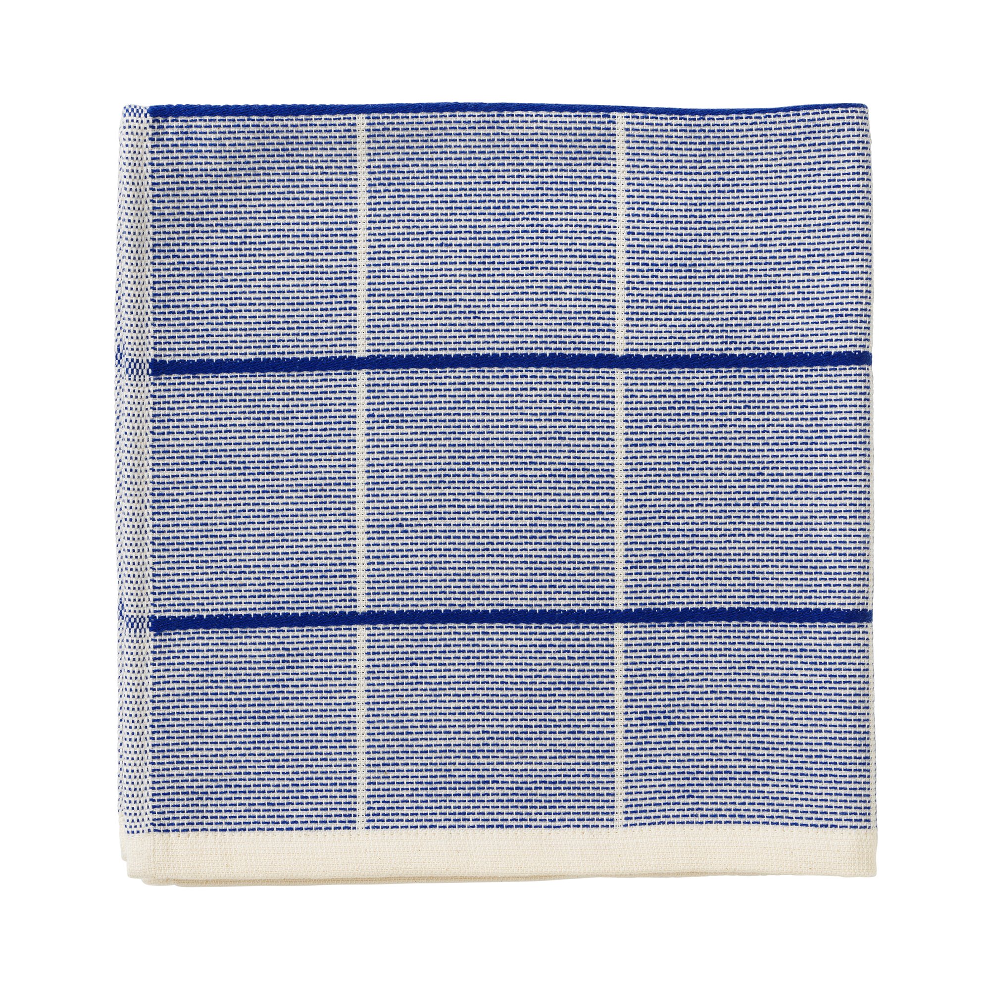 Broste Copenhagen Herman rutete kjøkkenhåndkle 50 x 50 cm, baja blue Kjøkkenhåndkle
