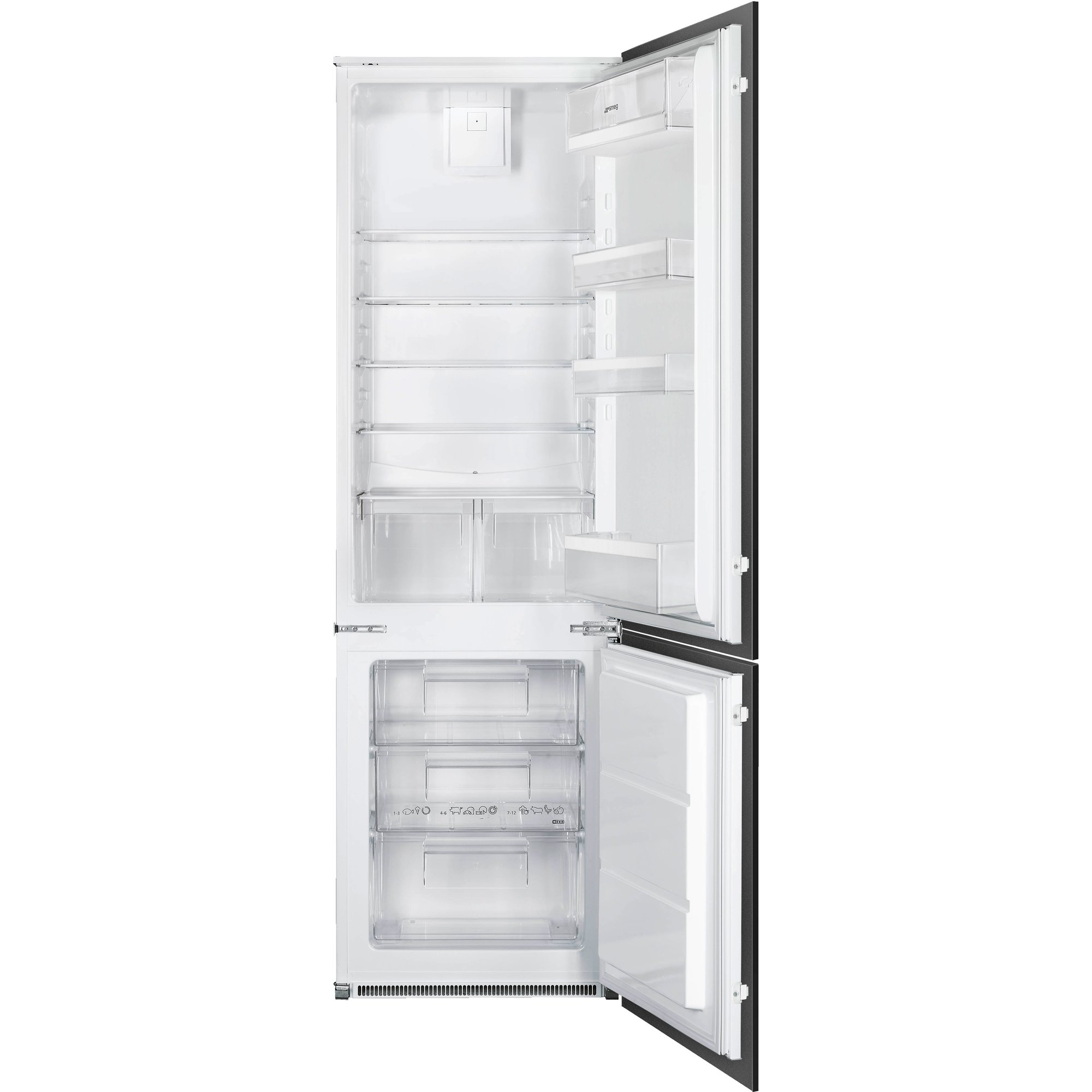 #1 på vores liste over integrerede køleskabe er Integreret køleskab