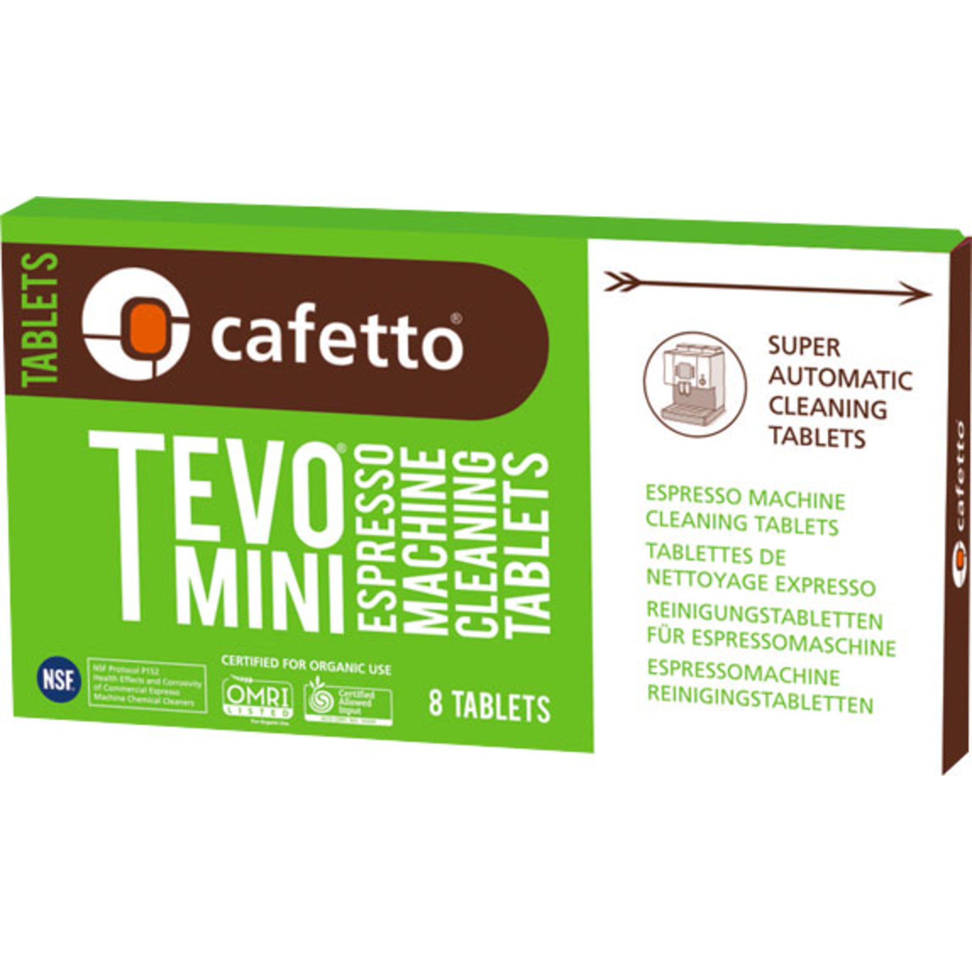 Cafetto Tevo mini rengöringstabletter