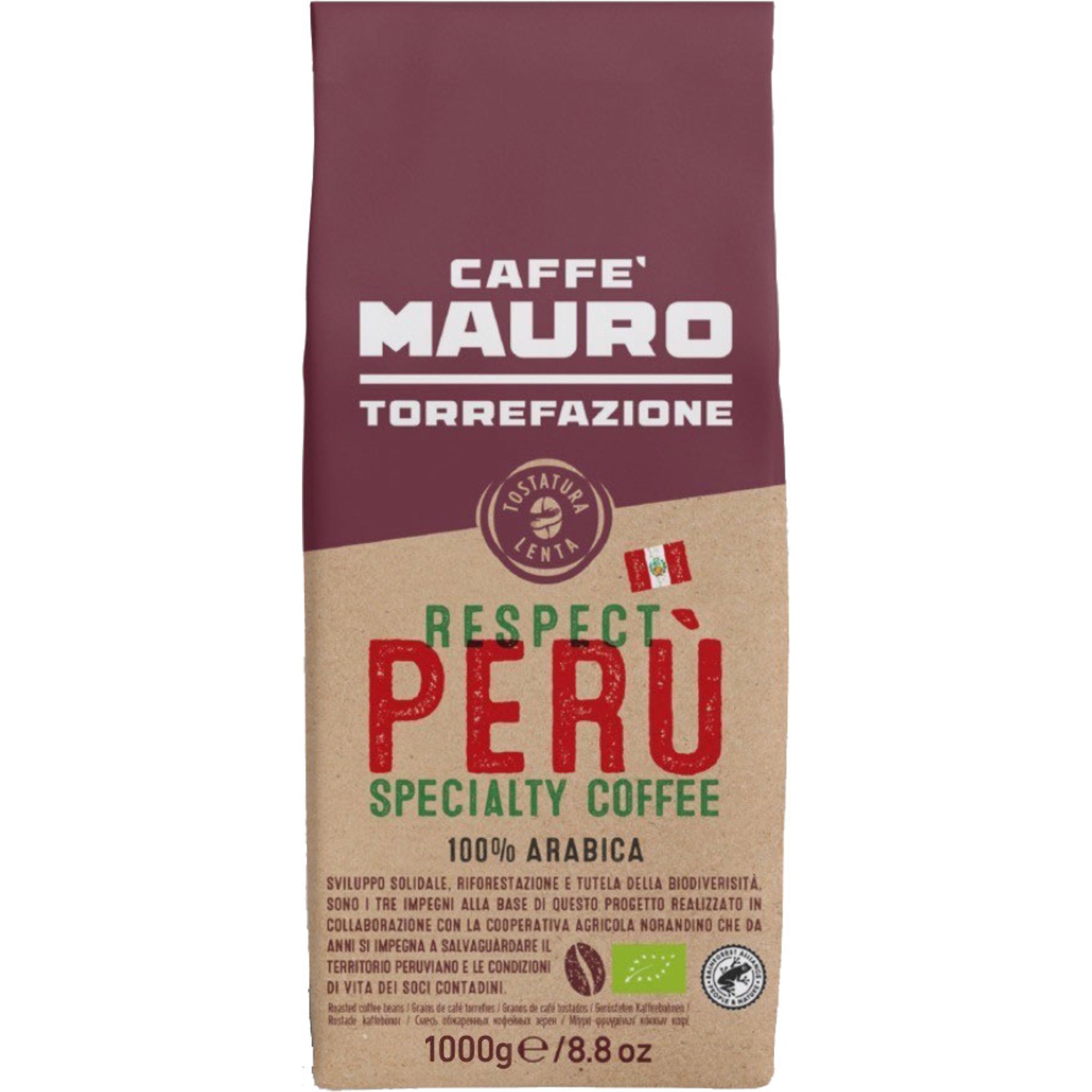 Caffè Mauro Respect Peru 1 kg hela bönor