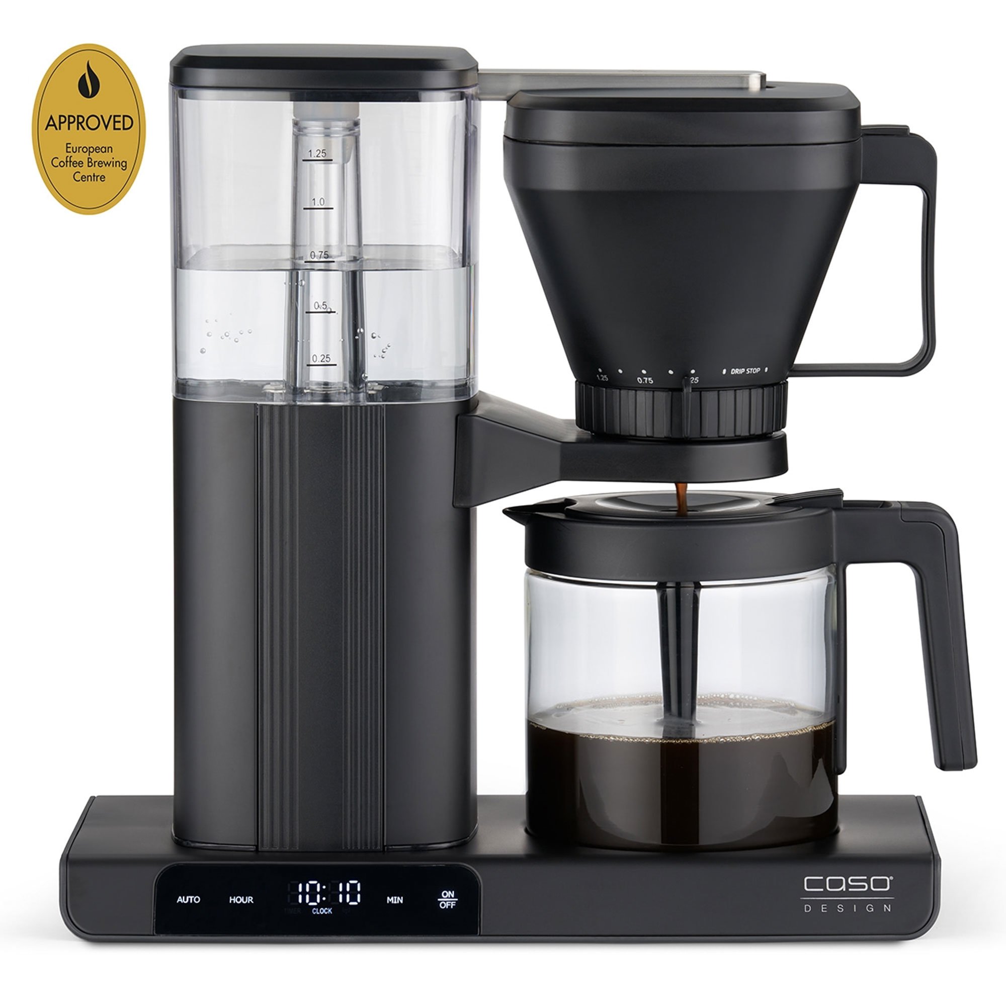 Caso Aroma Sense kaffemaskin 1,25 liter svart