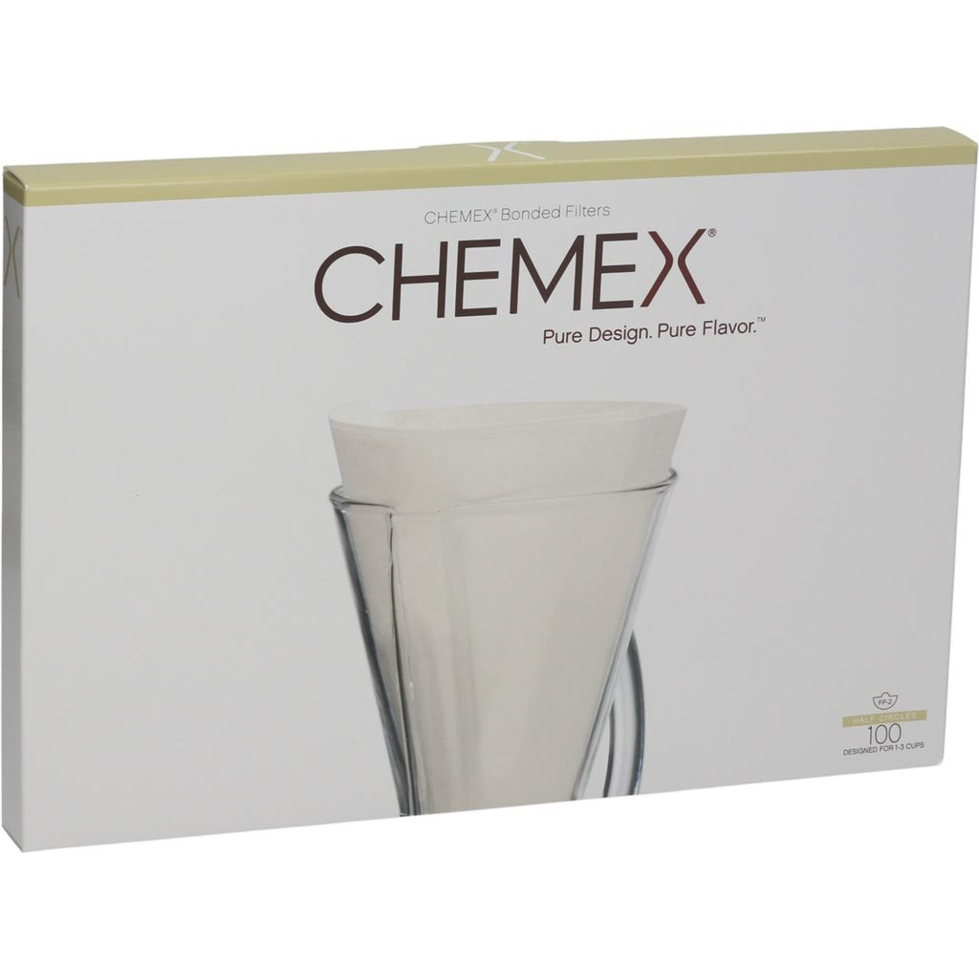 Chemex FP-2 kaffefilter (1-3 kopper), 100 stk.
