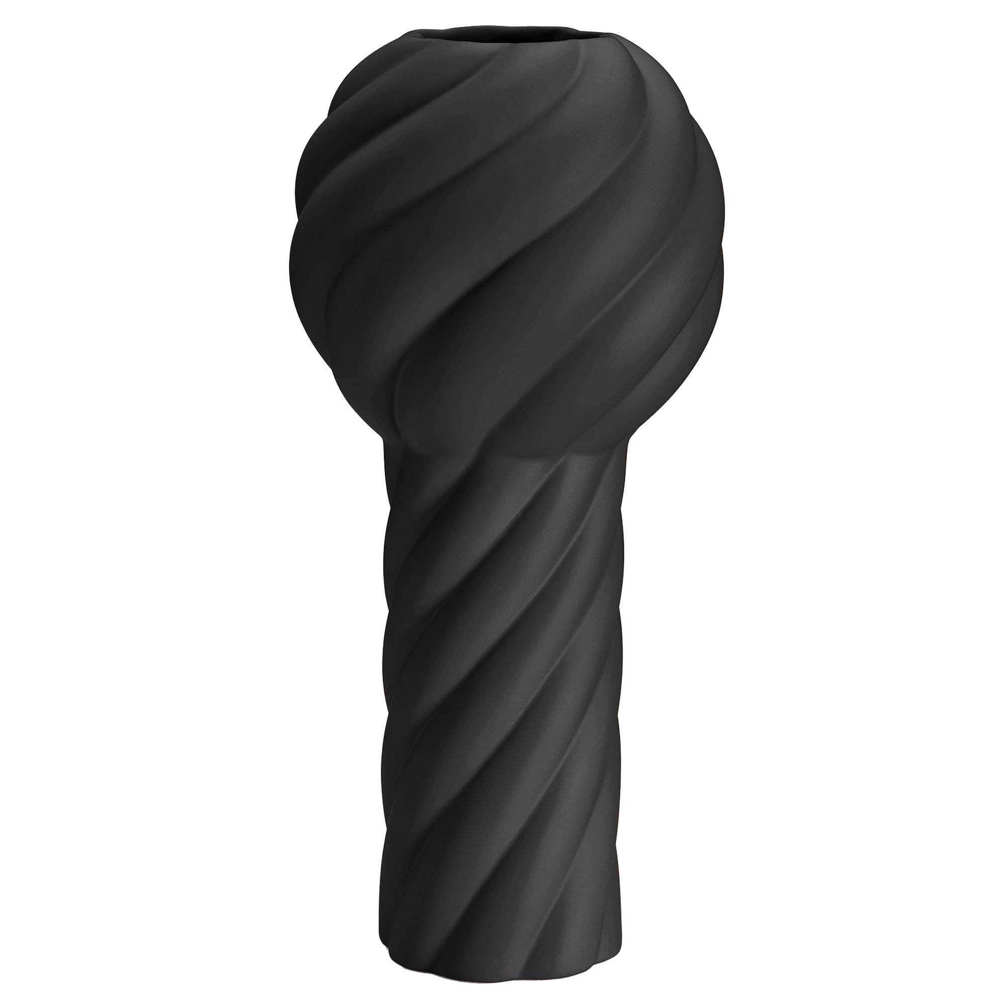 Cooee Design Twist Pillar Vase 34 cm sort
