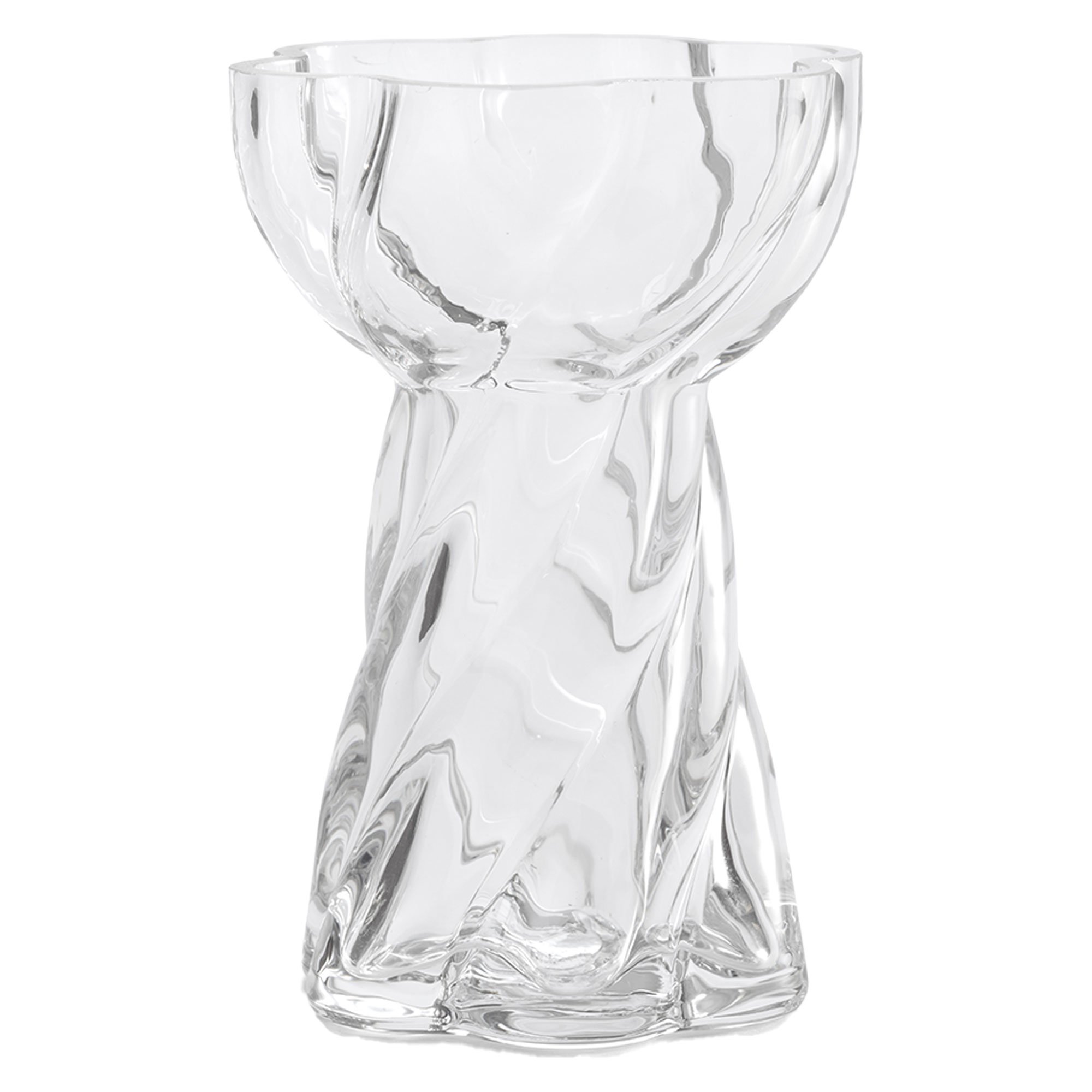 Cooee Design Bulb Twist løgvase 12 cm, klar