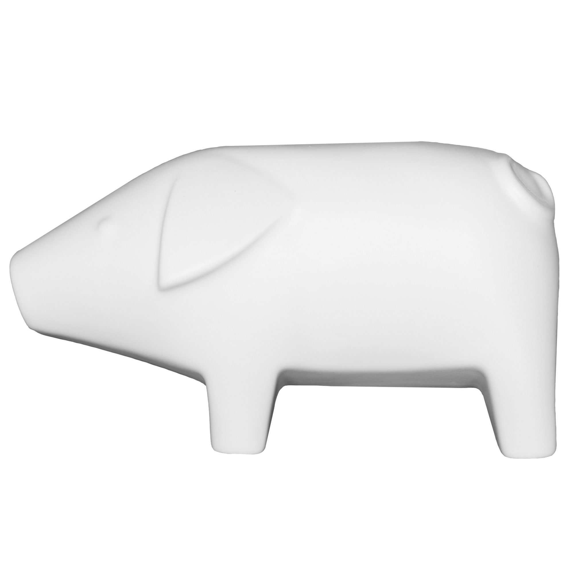 DBKD Swedish Pig Large, 23 cm, hvit Figur
