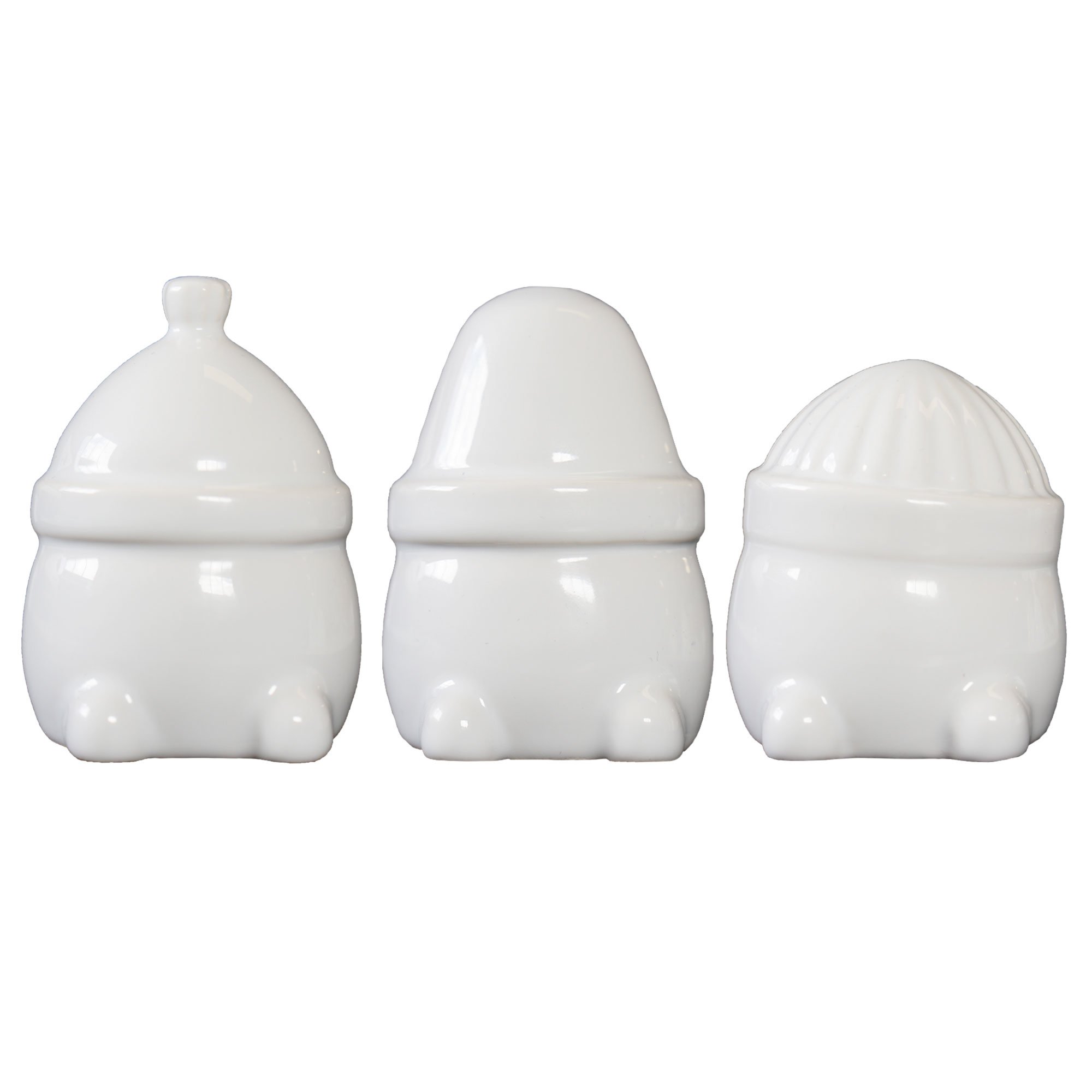 DBKD Hipster Triplets tomte 3-pack shiny white