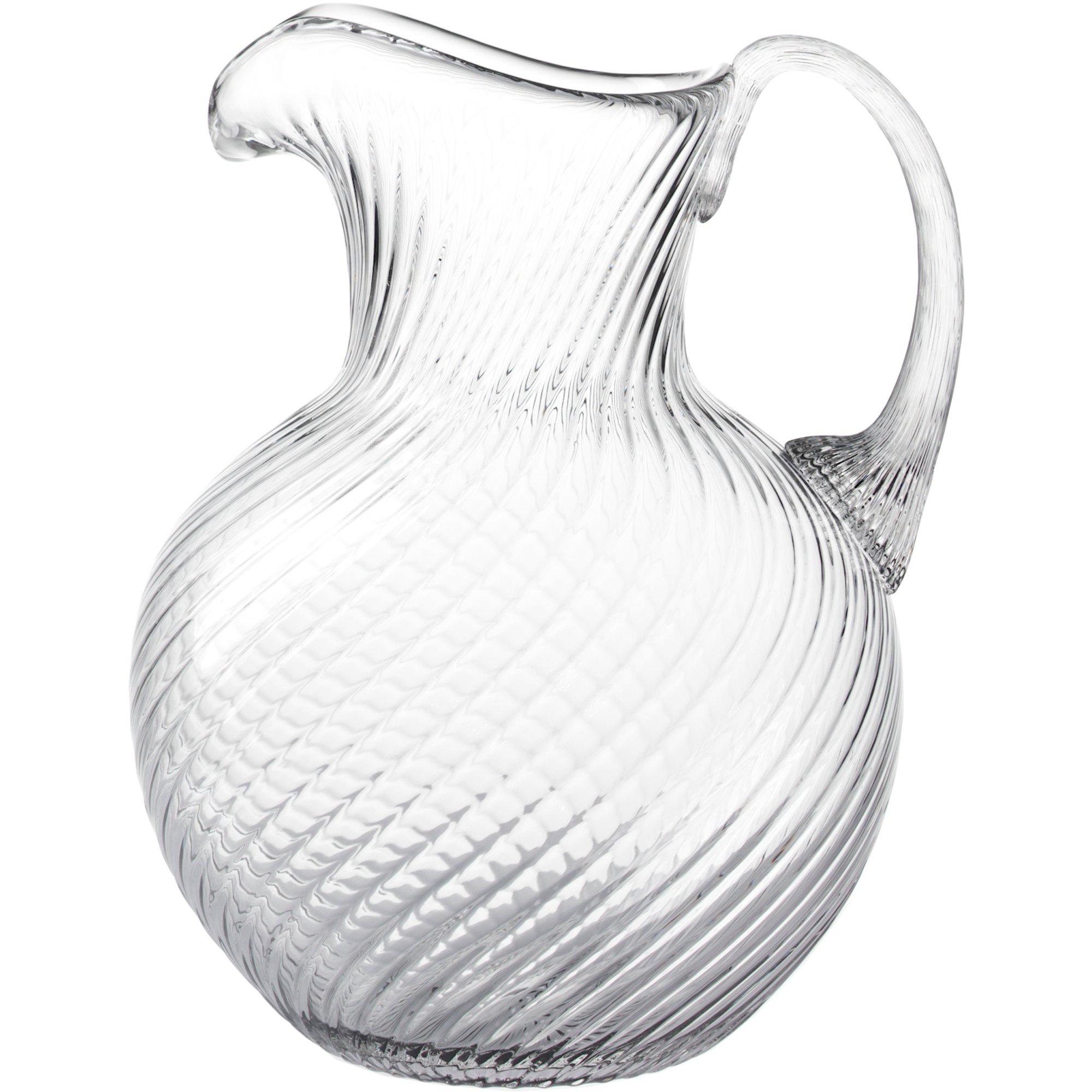 Department Paris Karaffel twisted 1 liter narrow pattern clear