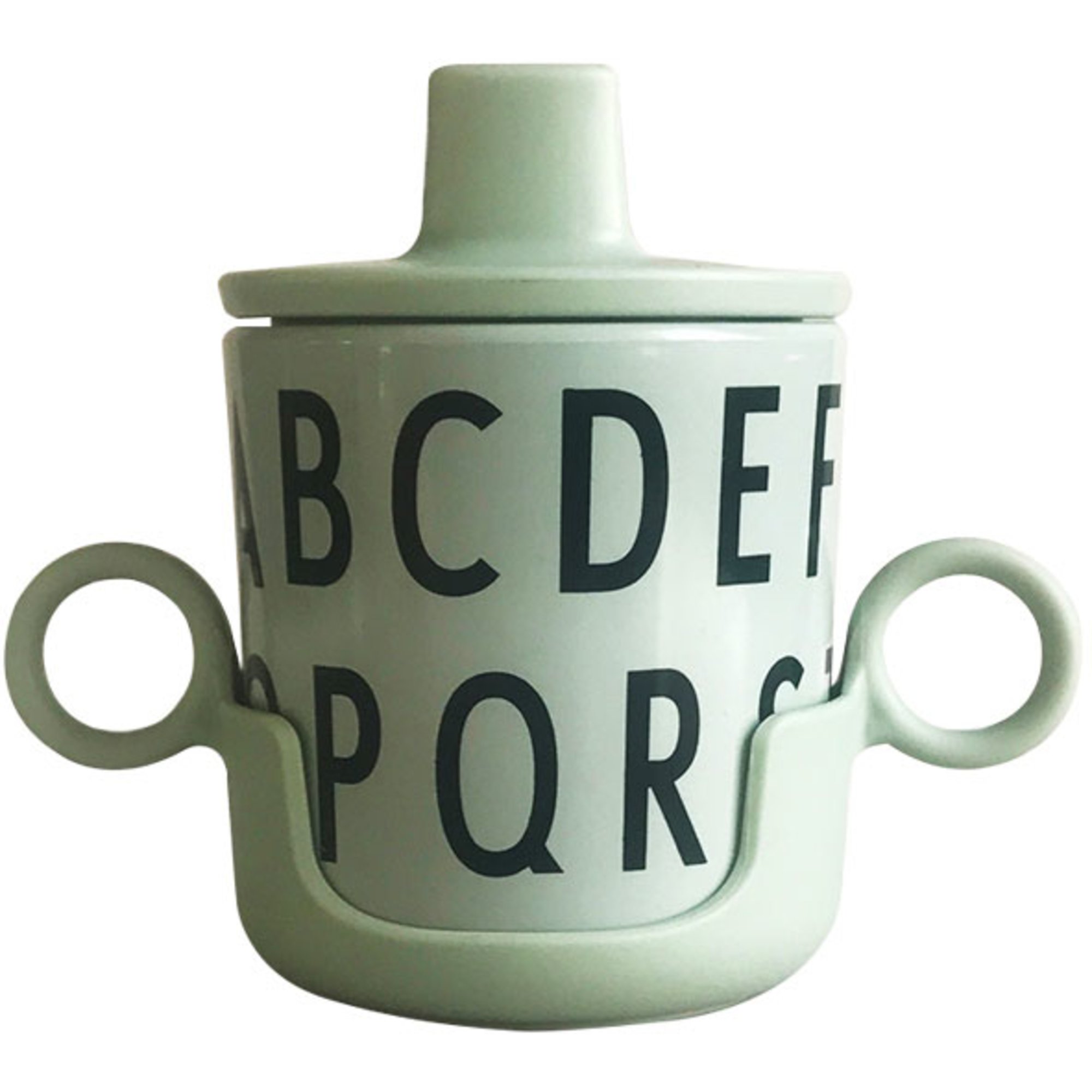 Design Letters Grow with Your Cup ABC melamin grön