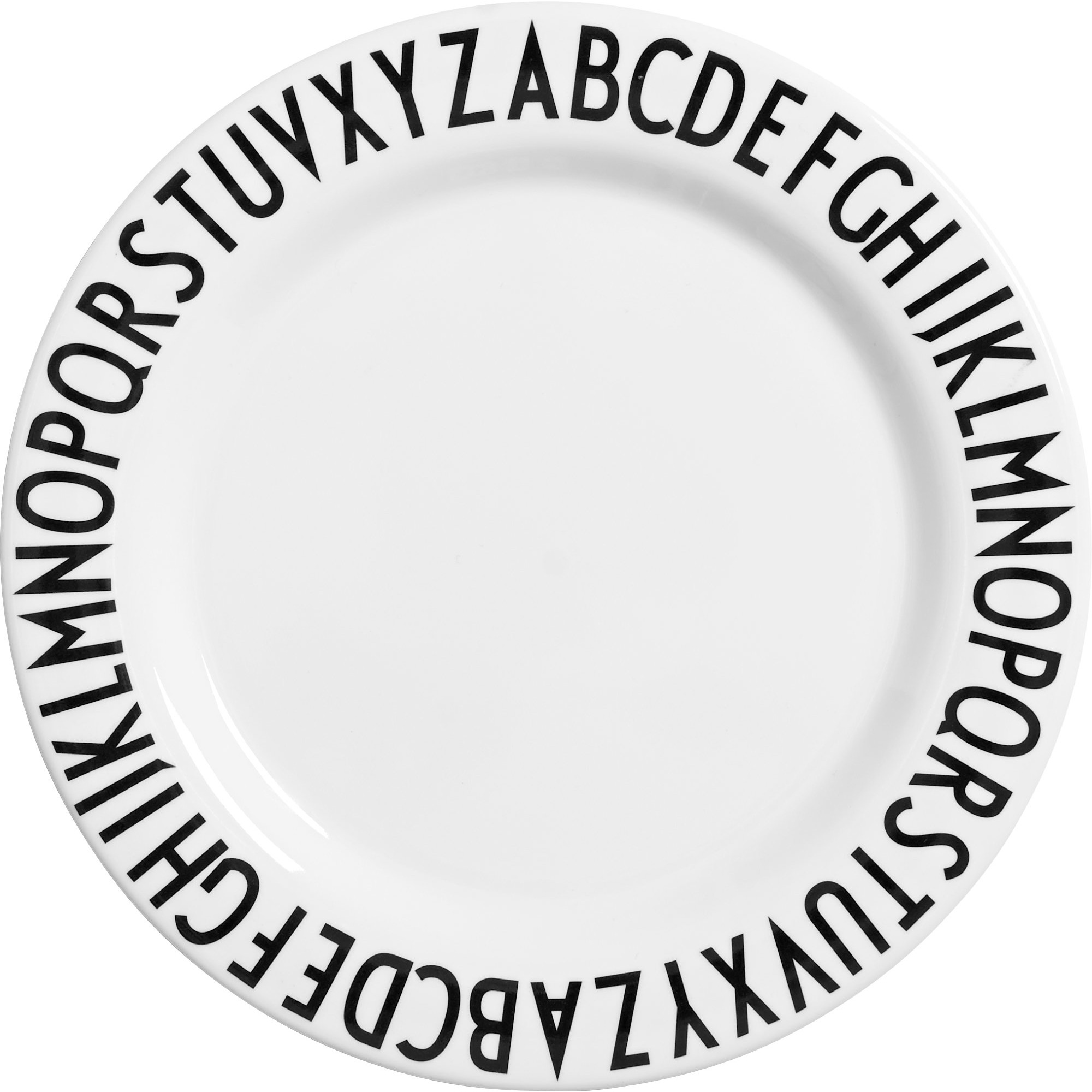 Design Letters Frokosttallerken i melamin hvid