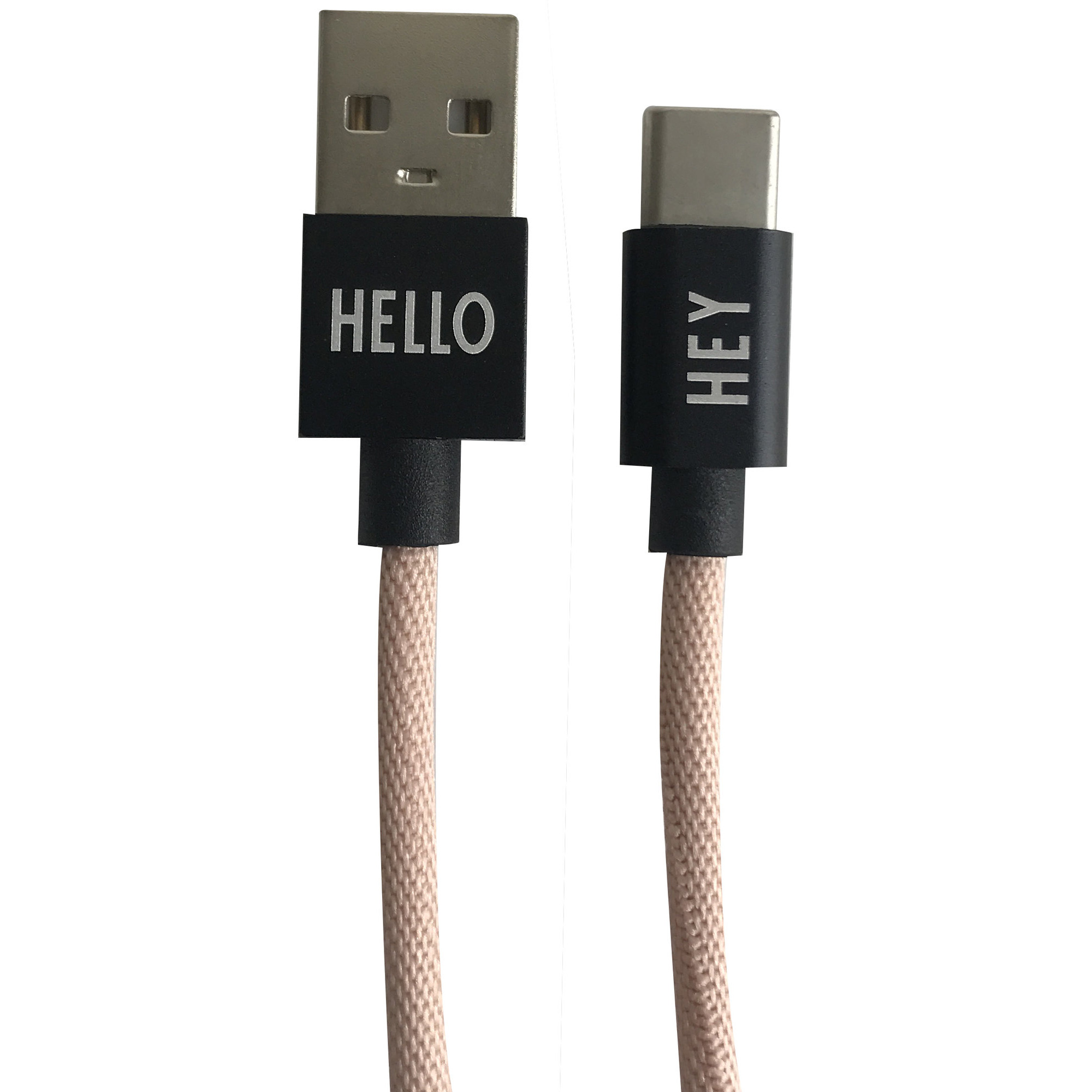 Design Letters Micro USBC Kabel 1 Meter Nude