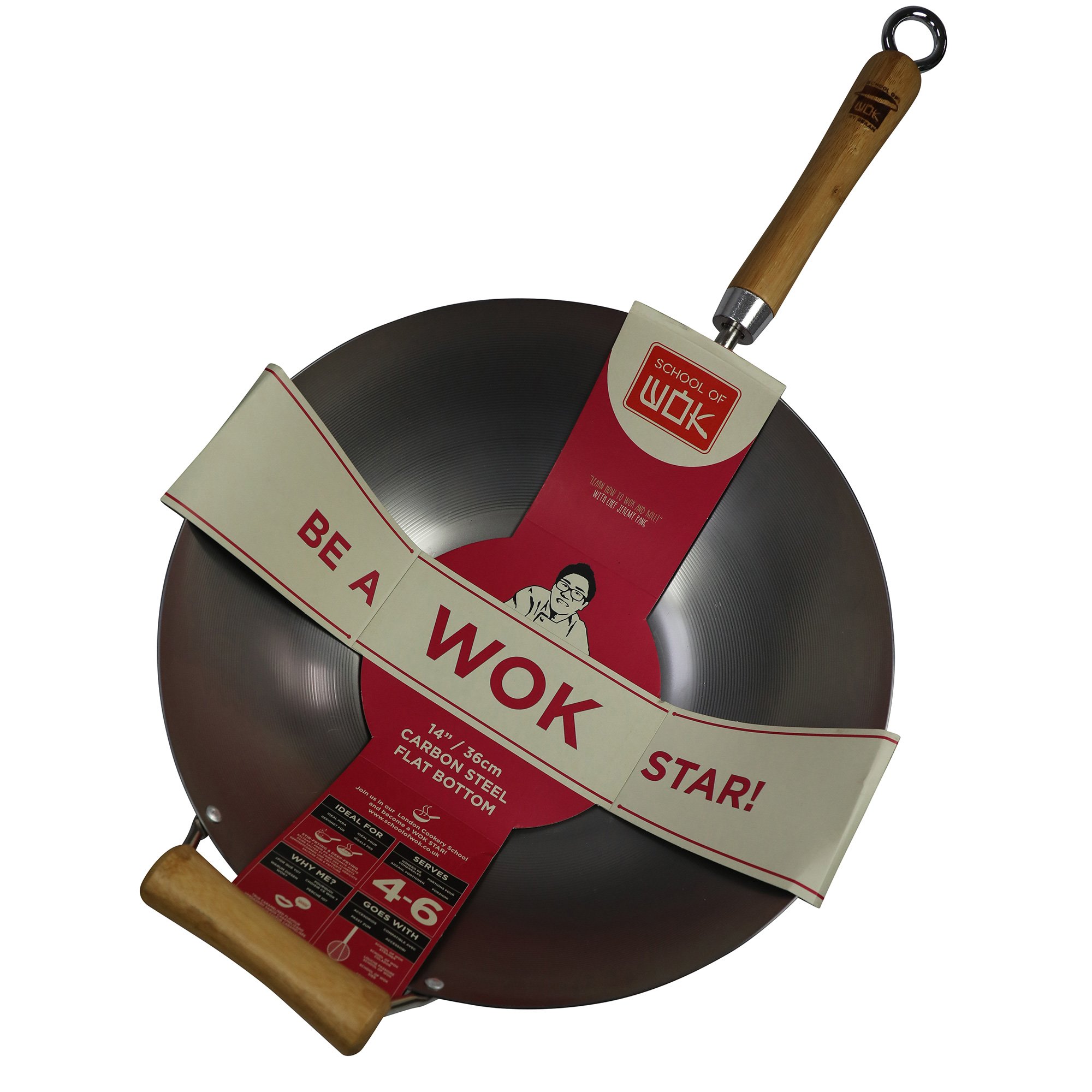 Läs mer om Dexam Wok i kolstål 36 cm