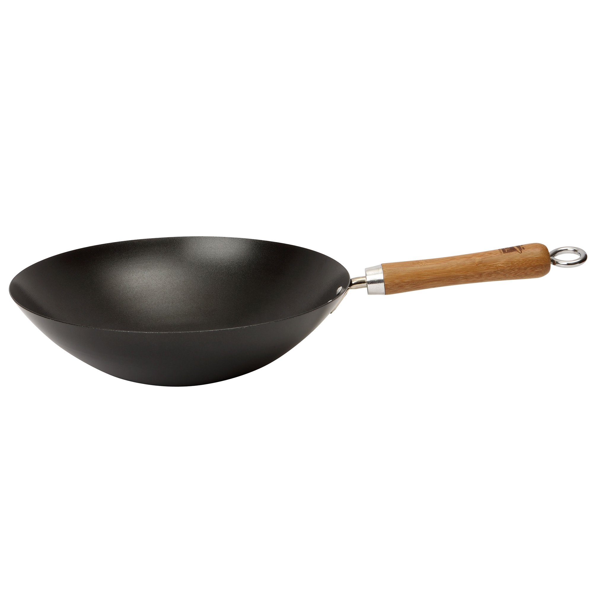 Dexam NS kulstål sort wok 30 cm.