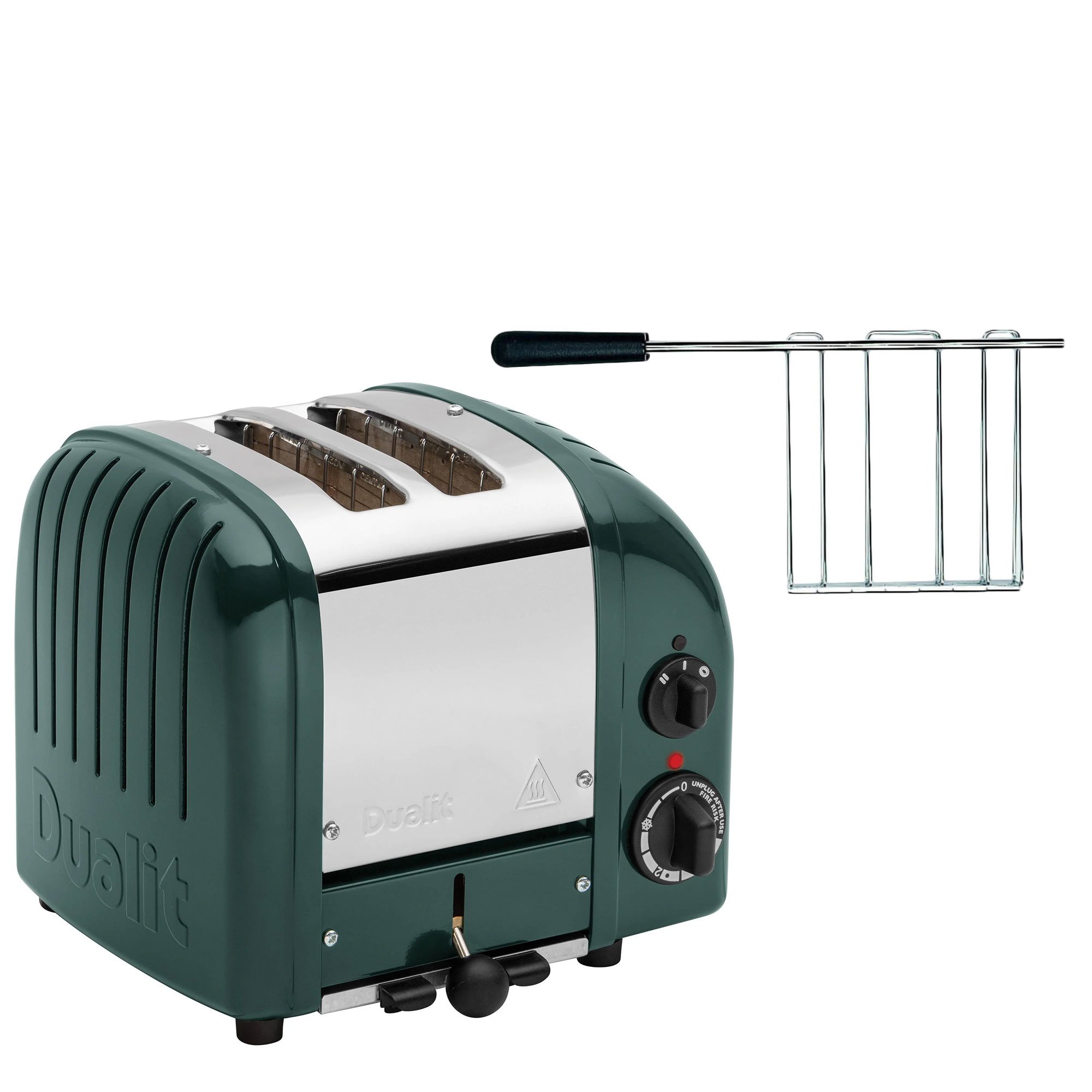 Dualit Classic mørkegrønn brødrister + toastrist