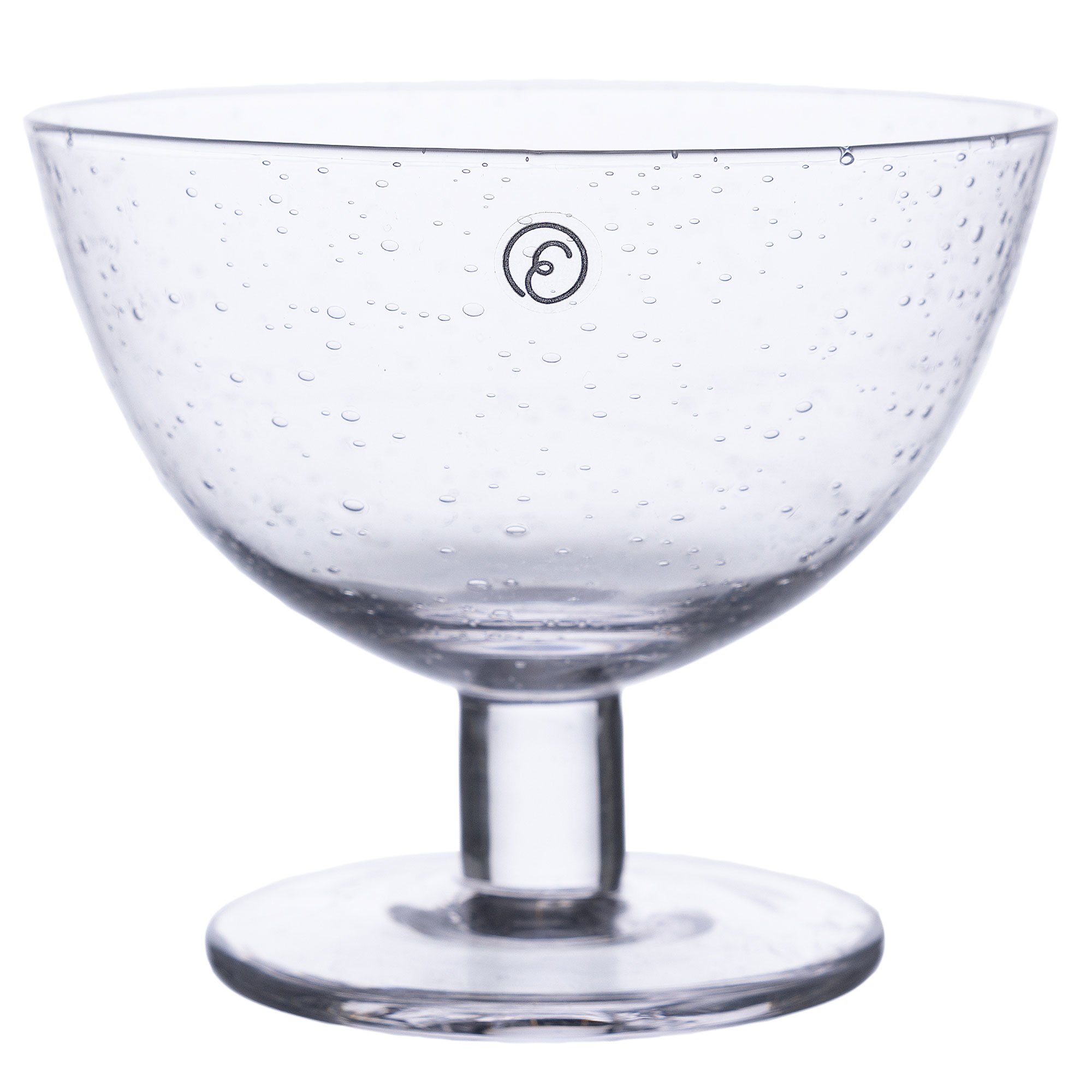Ernst Skål på fot 10×8,5 cm 2-pack bubbligt glas