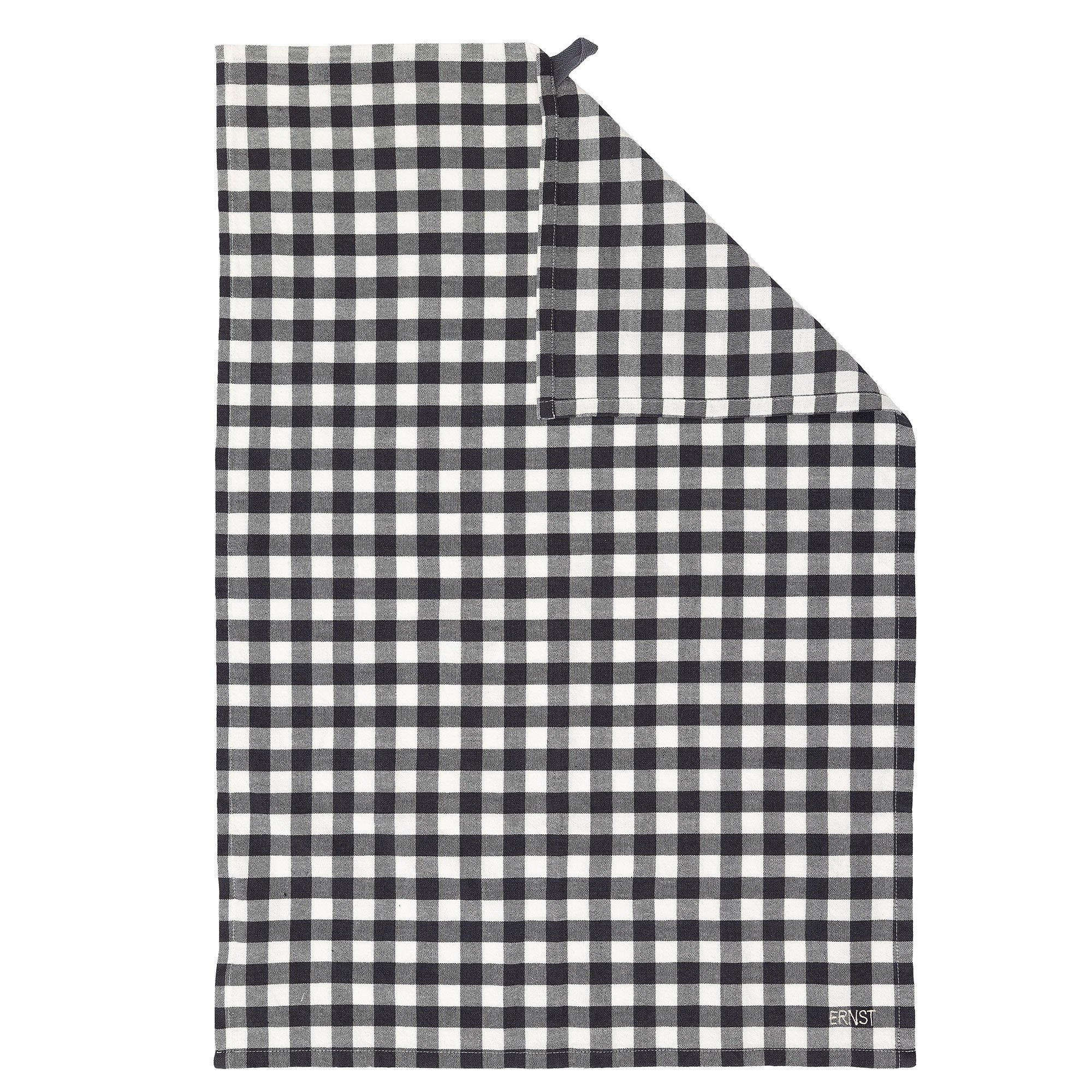 Ernst Rutete kjøkkenhåndkle, gråblå/hvit Kjøkkenhåndkle