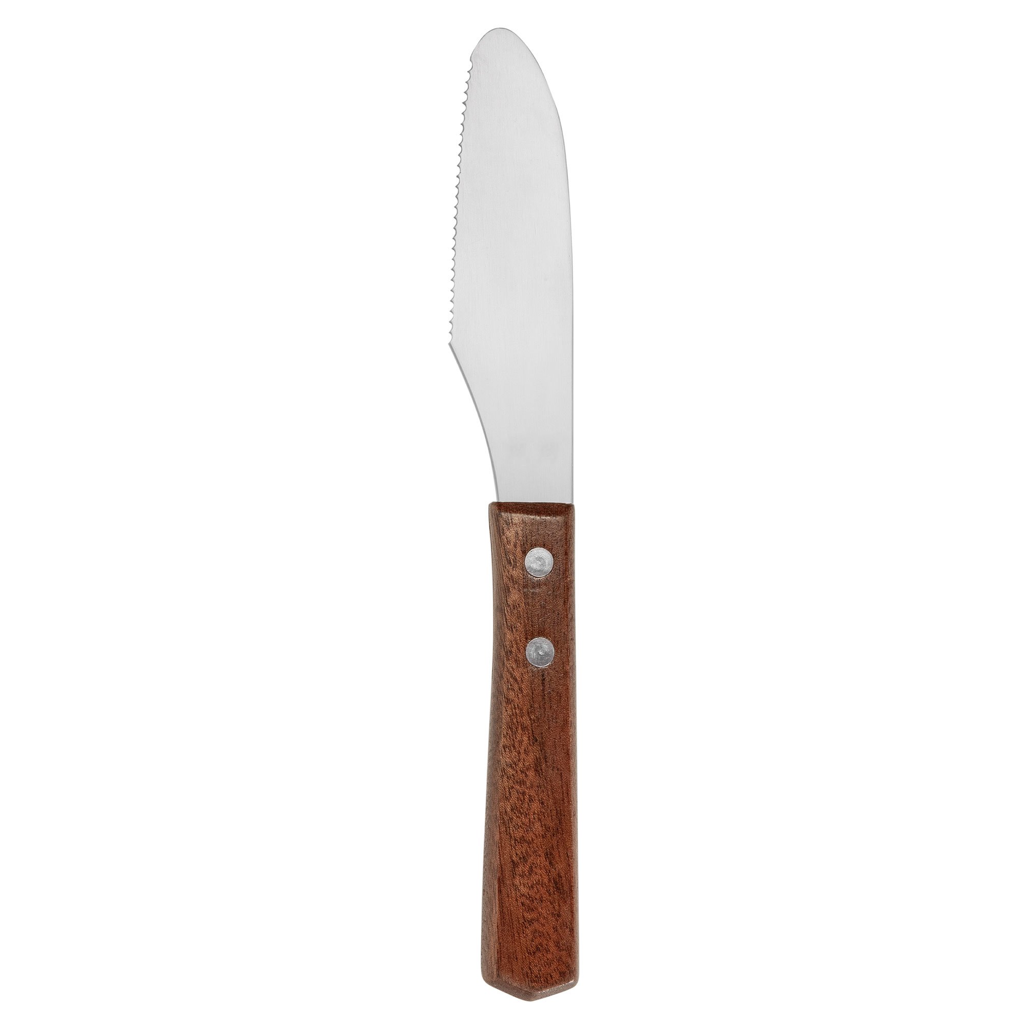 Läs mer om Exxent Smörkniv 22 cm, rostfritt stål/trä