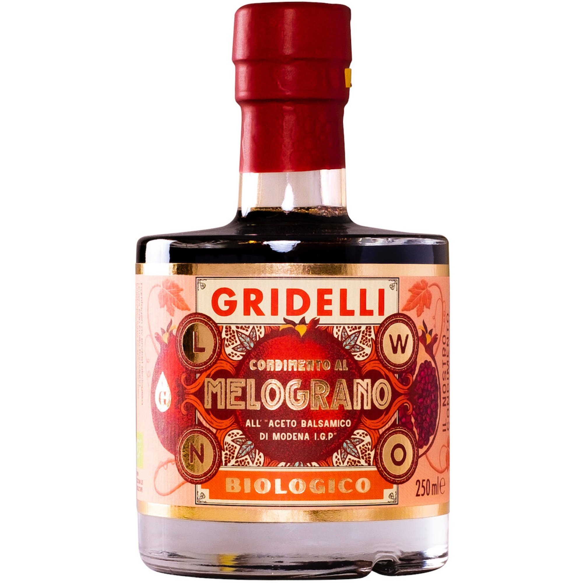 Läs mer om Fratelli Gridelli Aceto balsamico al Melograno, 250 ml