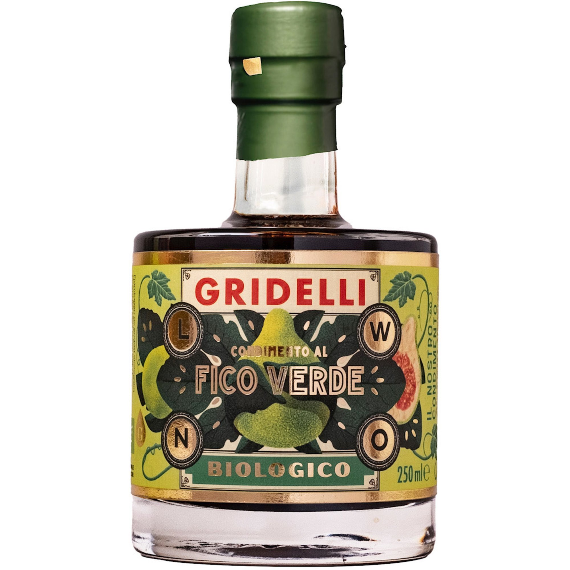 Läs mer om Fratelli Gridelli Aceto balsamico fico verde, 250 ml