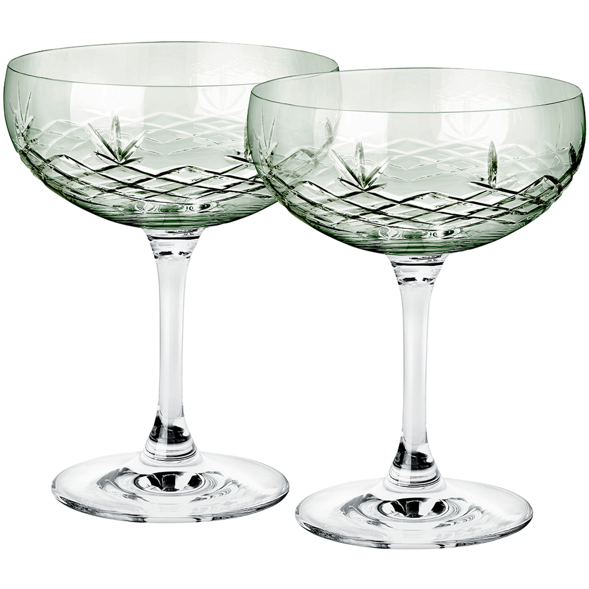 #2 - Frederik Bagger Crispy Gatsby Champagneglas, emerald